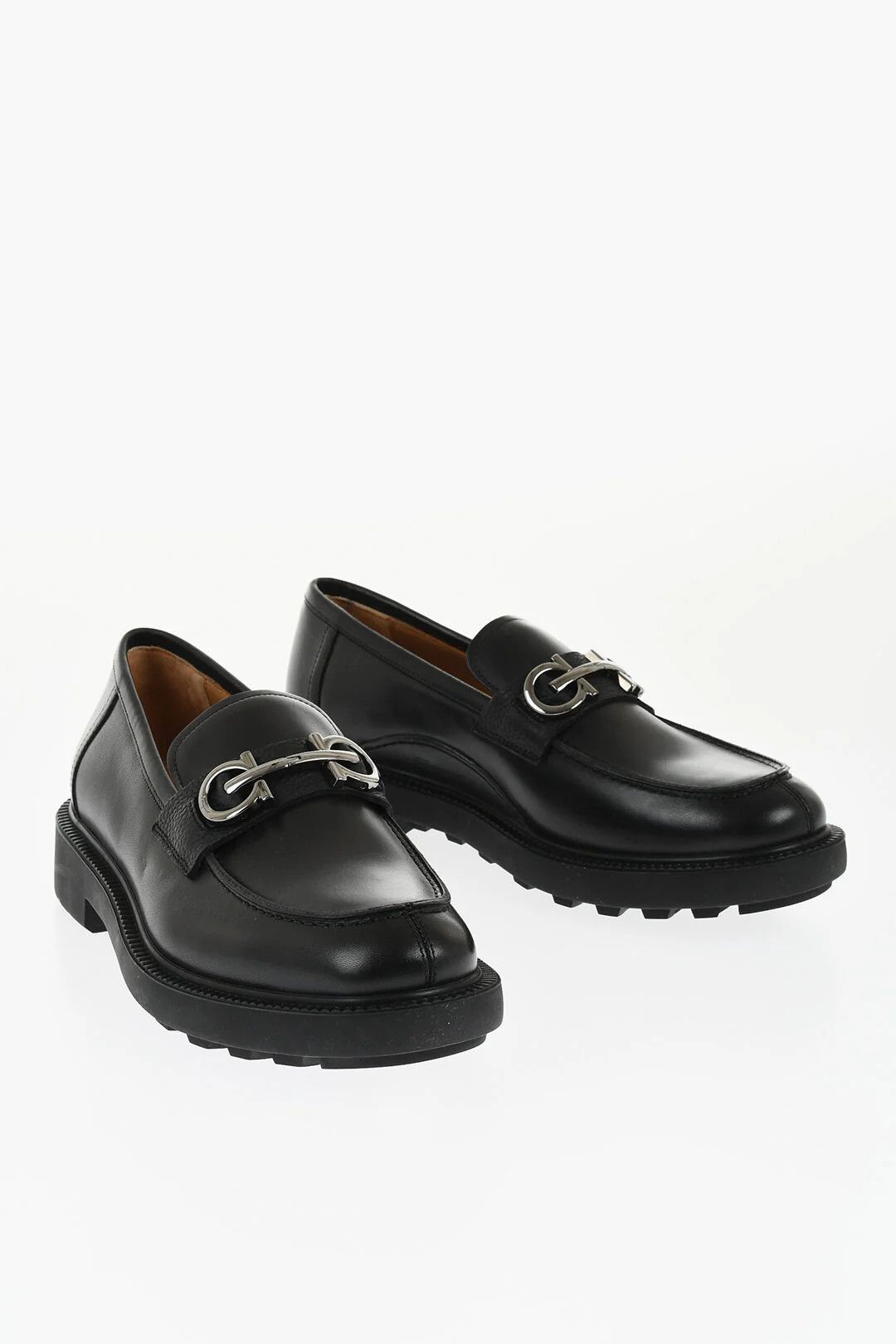 Salvatore Ferragamo og1mm0426 Leather Moccasins in Black Size US 7 / EU 40 - 3 Thumbnail