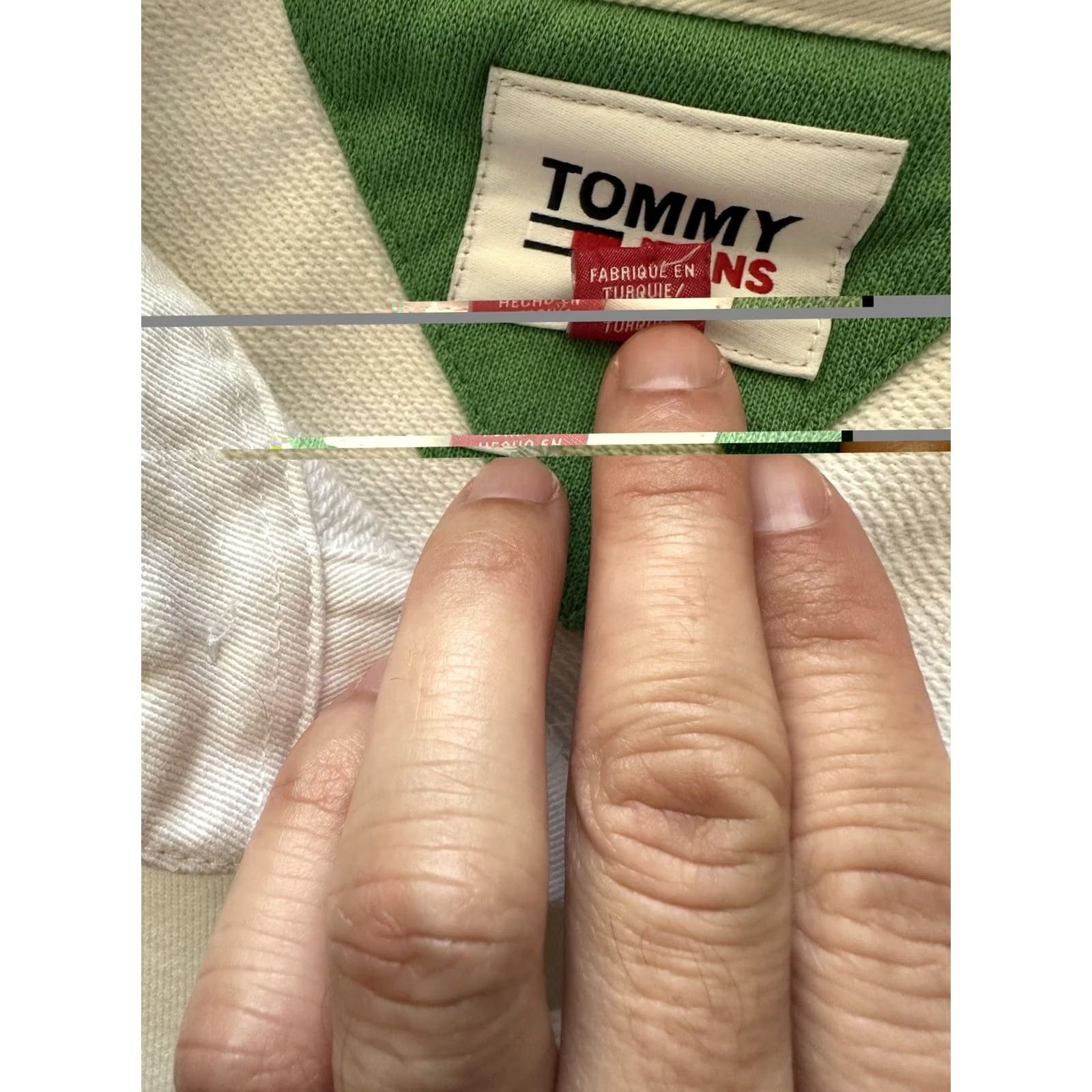 Tommy Hilfiger Tommy Jeans Mens Polo Rugby in Blue White Colorblock Shirt XS? Wait Size US S / EU 44-46 / 1 - 5 Thumbnail