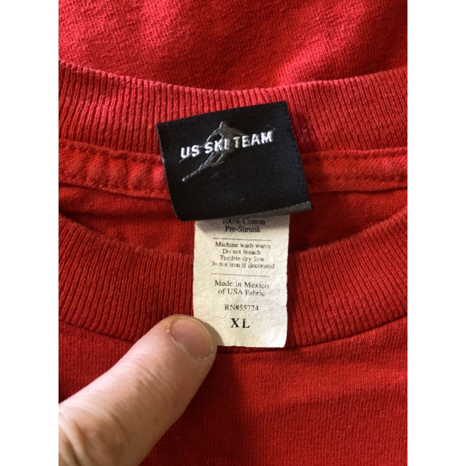 Vintage US Ski Team Olympics T-Shirt Mens XL Red Short Sleeve Winter 2006 Gorilla? Size US XL / EU 56 / 4 - 6 Thumbnail