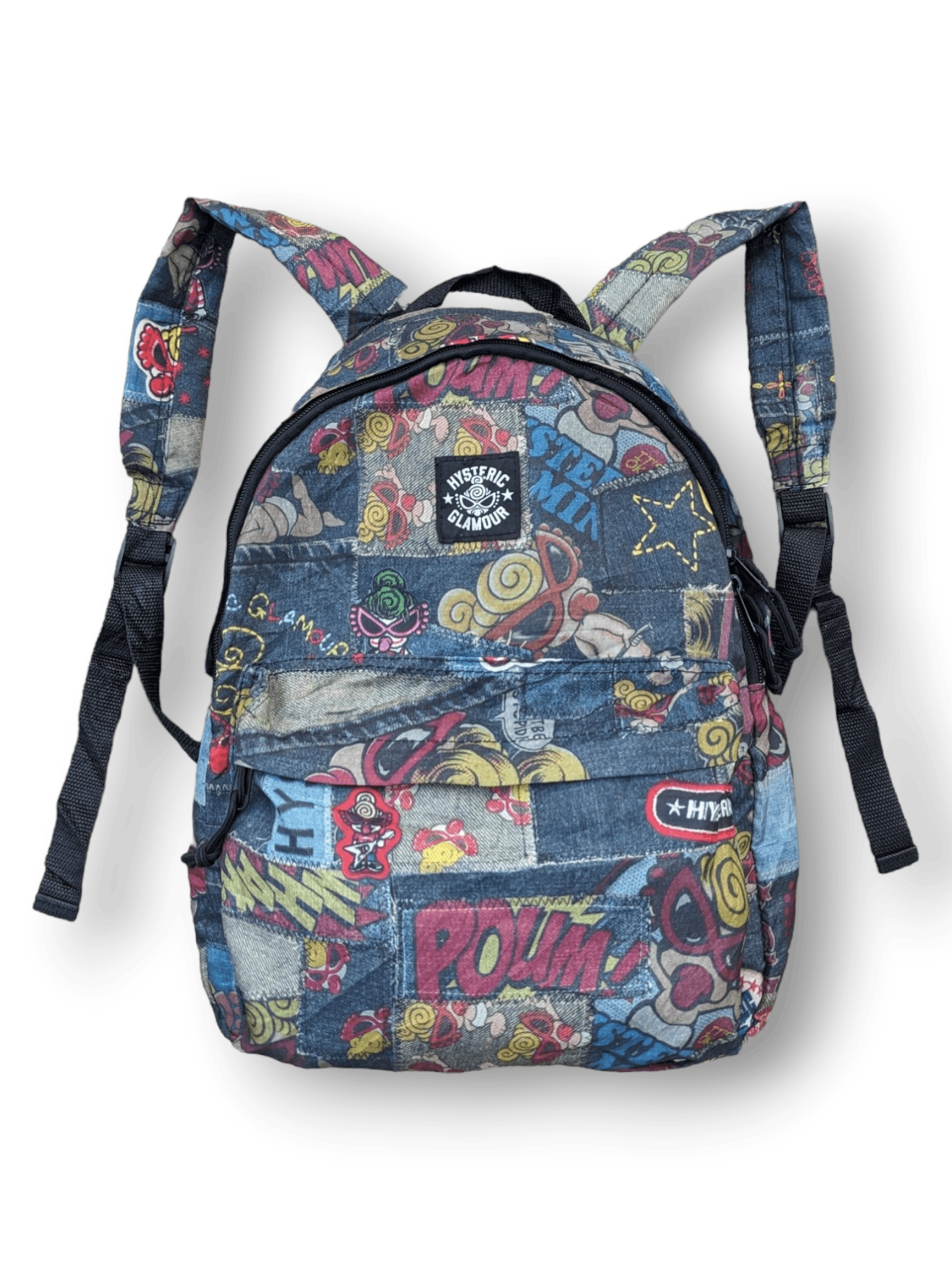 image of Archival Clothing x Hysteric Glamour Mini Patchwork Mini Bagpack in Mix, Men's