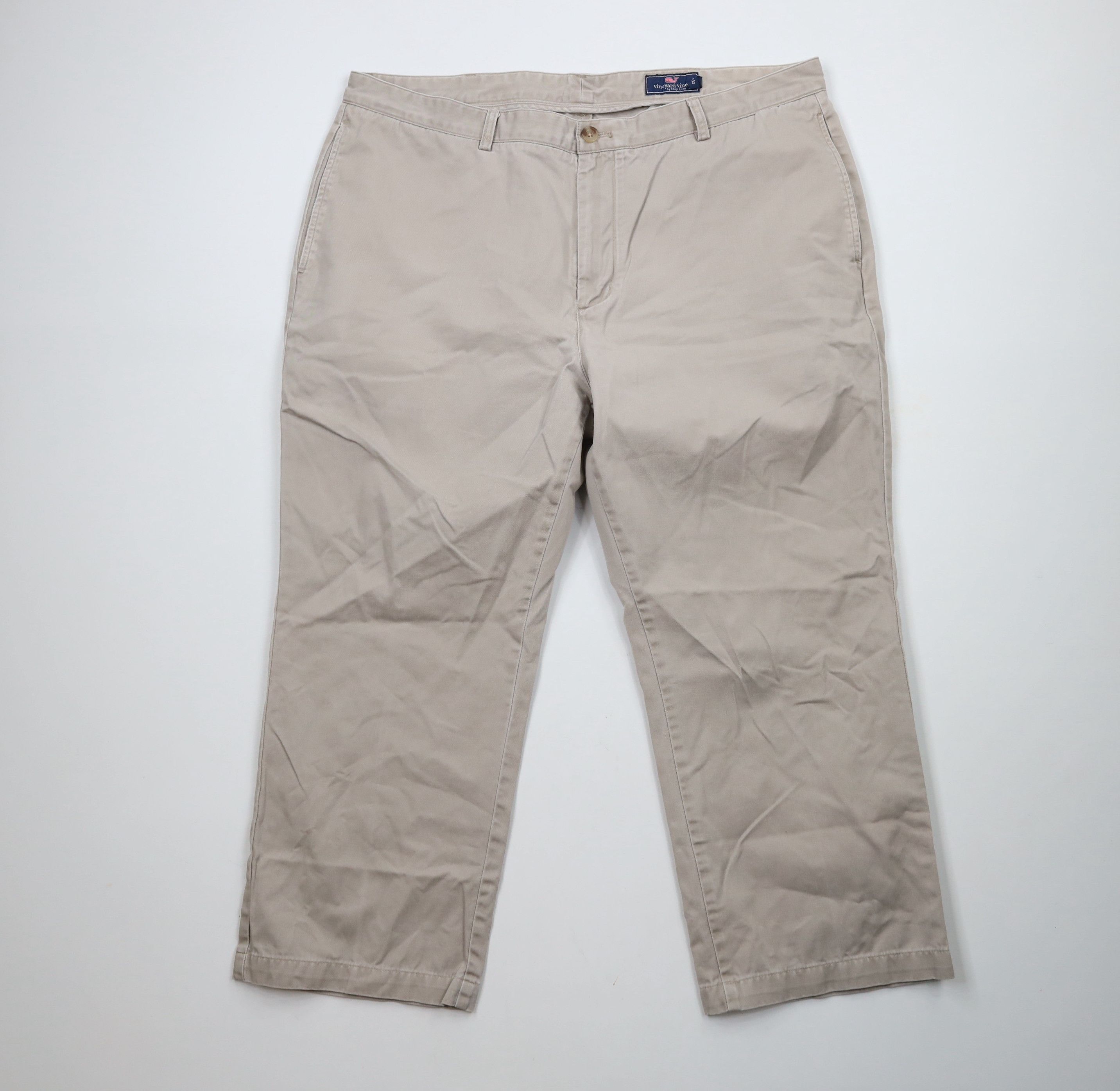 Vineyard Vines × Vintage Vineyard Vines Wide Leg Club Chino Pants Beige Cotton Size US 40 / EU 56 - 1 Thumbnail
