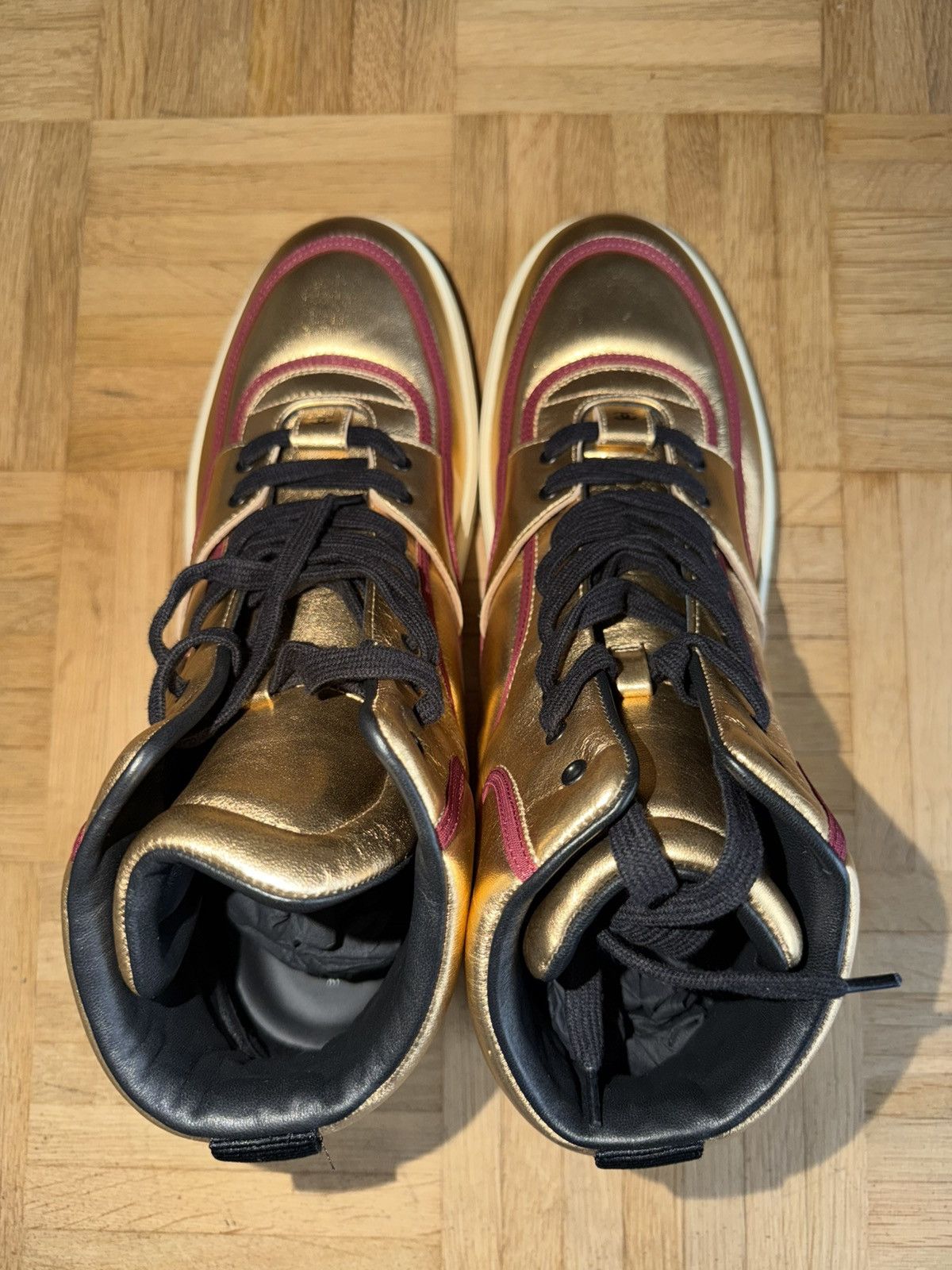 Chanel Chanel High Top Sneaker gold Size US 12 / EU 45 - 3 Thumbnail