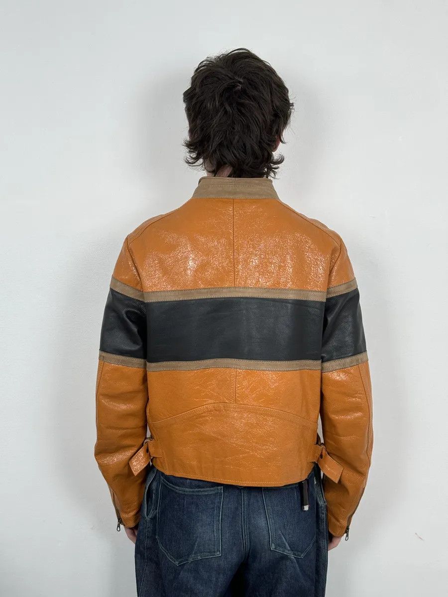 Dolce & Gabbana AW2001 Dolce & Gabbana Orange Prototype Leather Satin Jacket Size US M / EU 48-50 / 2 - 4 Thumbnail