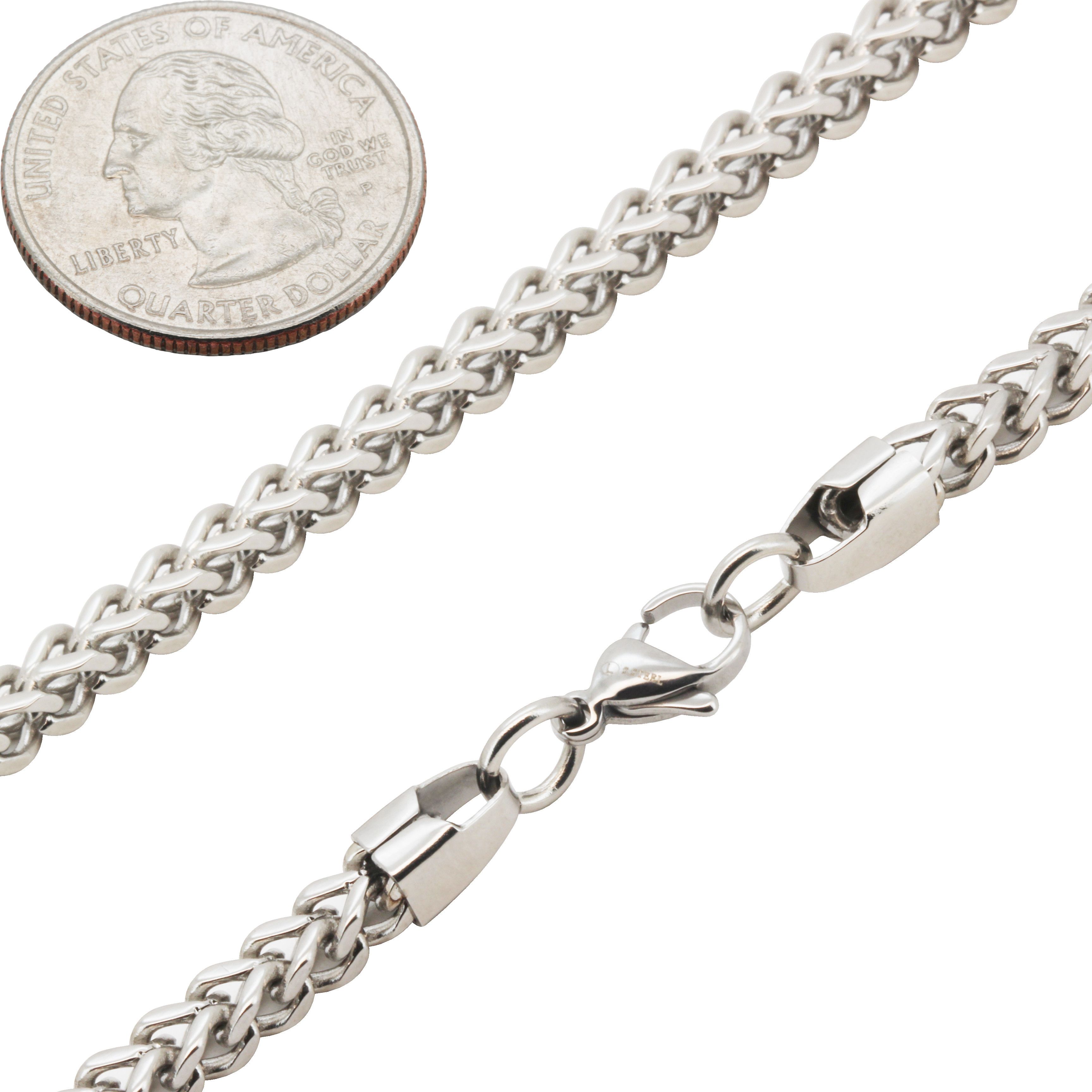 Other 316L Stainless Steel 4mm Franco Bracelet 7.5” Size ONE SIZE - 1 Preview