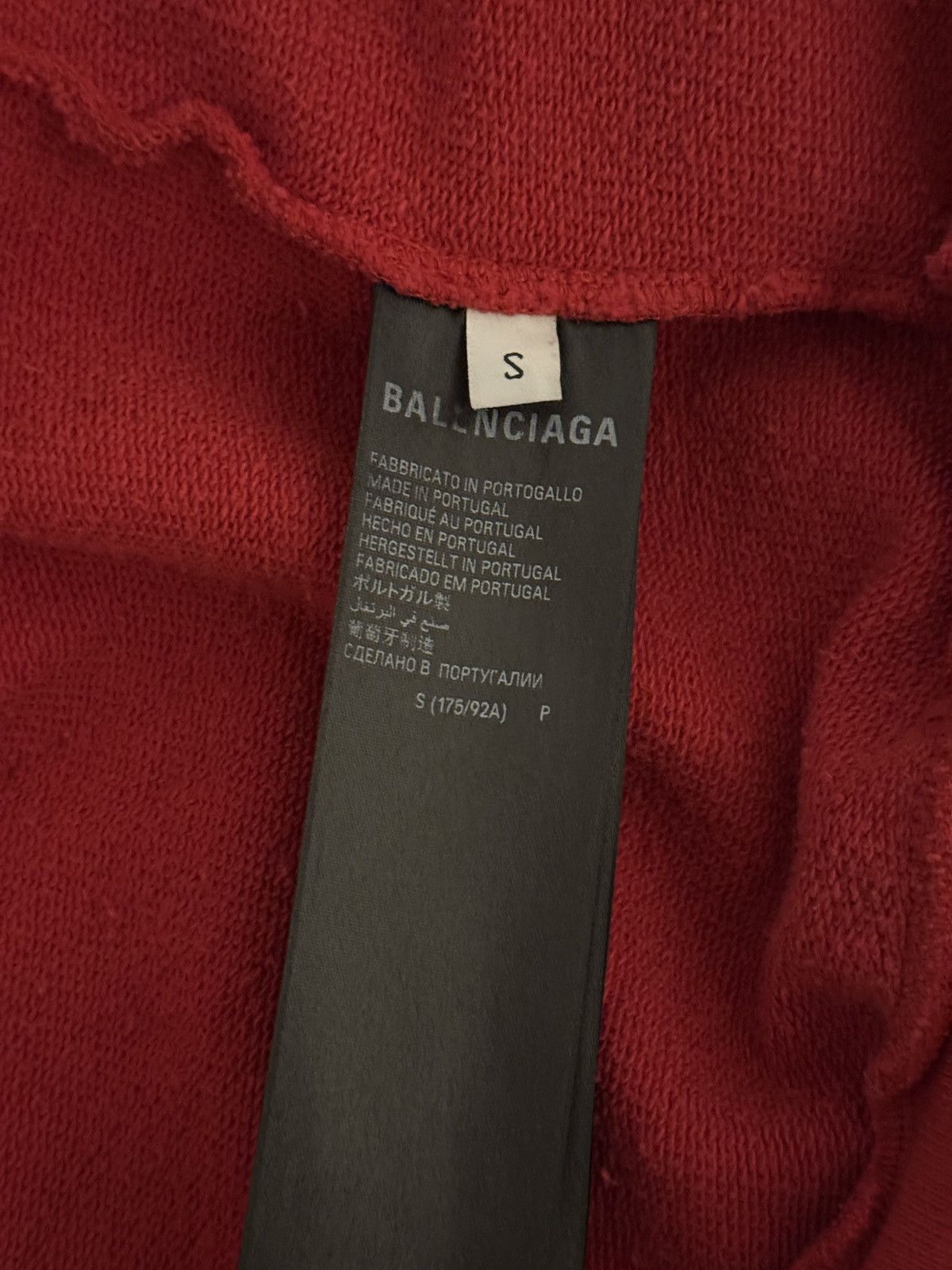 Balenciaga Balenciaga Red Skater Hoodie Size US S / EU 44-46 / 1 - 8 Thumbnail