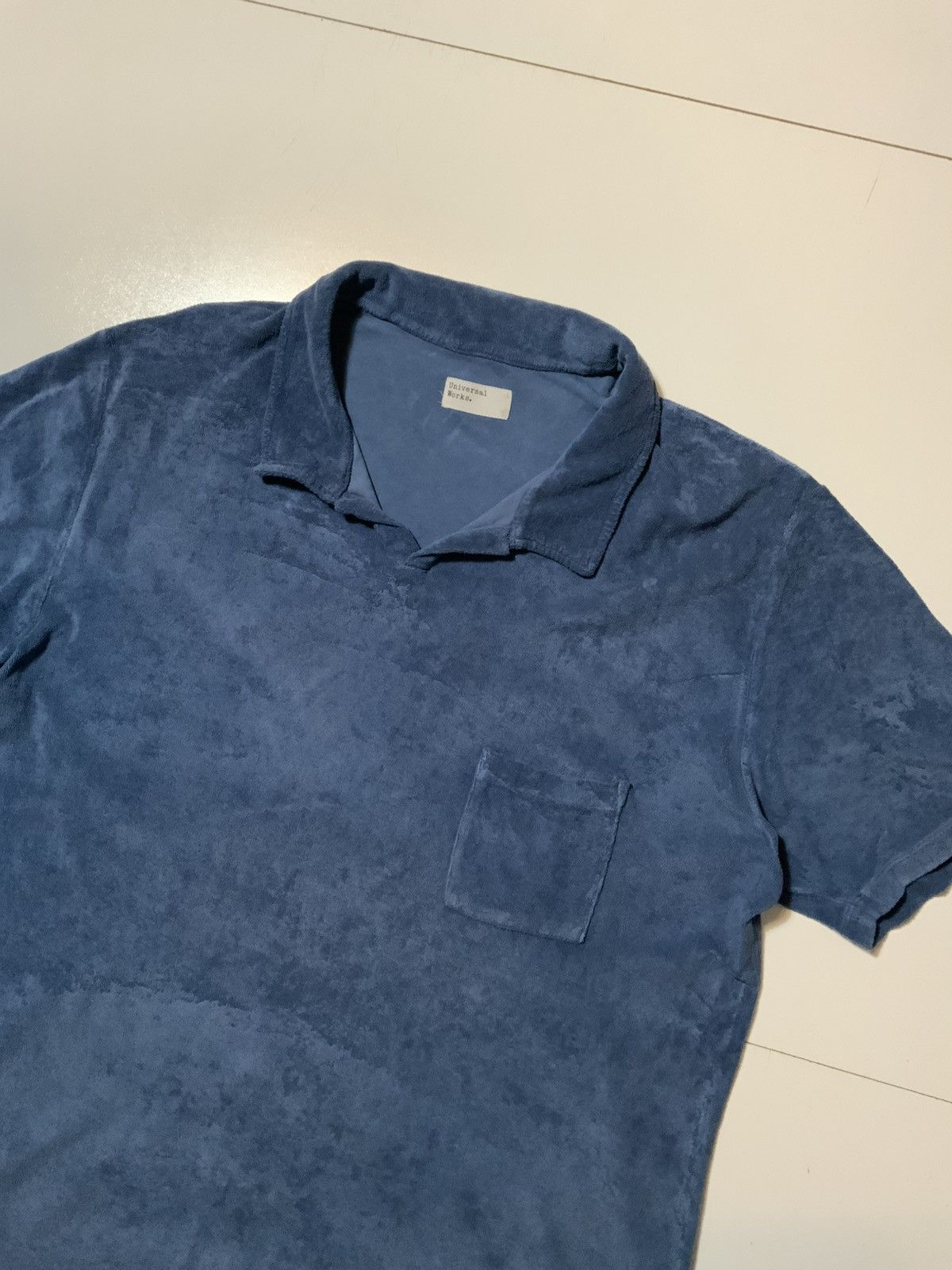 Universal Works $115 Universal Works Terry Fleece Vacation S/S Polo Shirt Size US XL / EU 56 / 4 - 6 Thumbnail