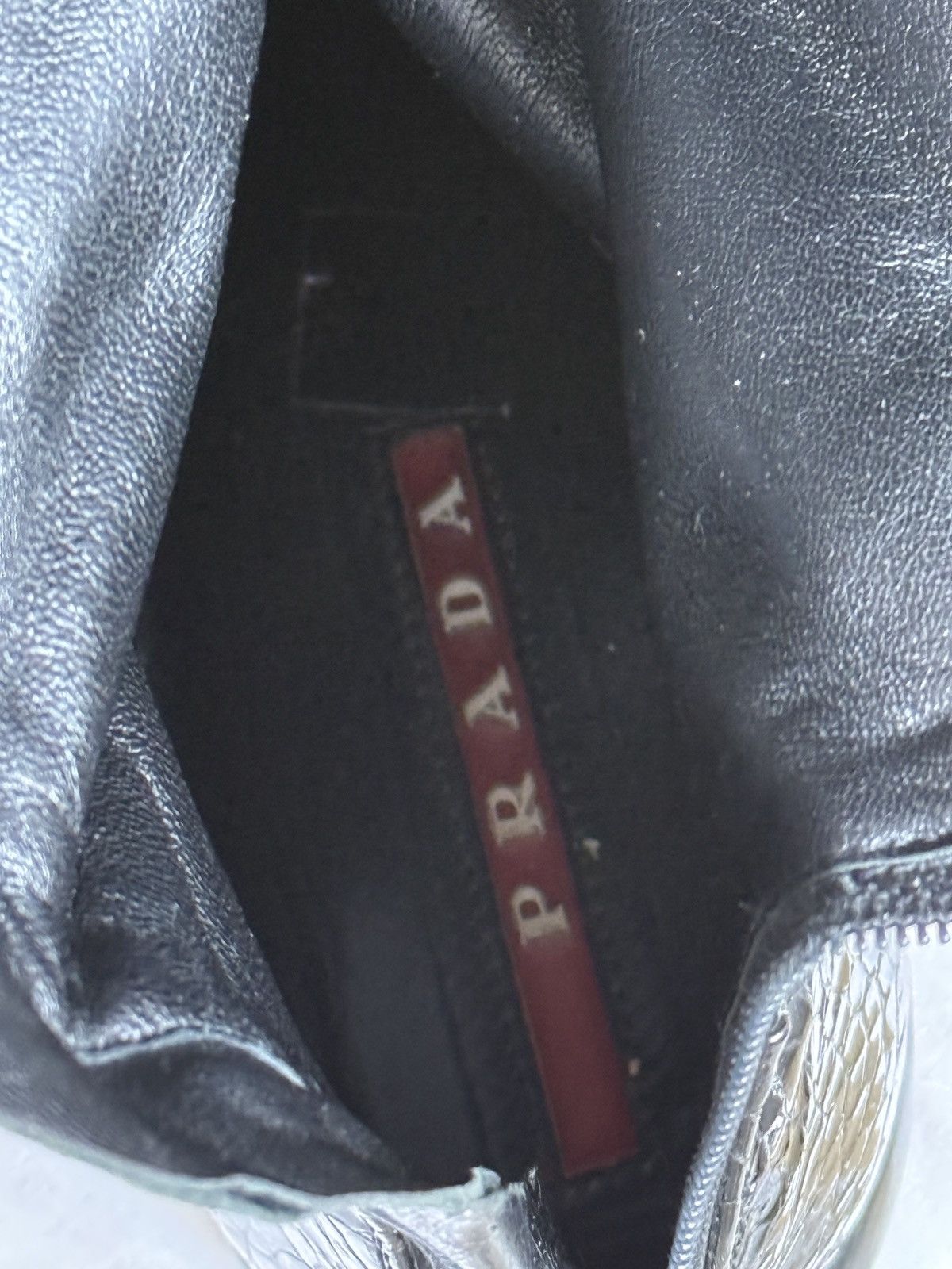 Prada Vintage Prada Linea Rossa Black Patent Leather High Boots Size US 8 / IT 38 - 12 Thumbnail