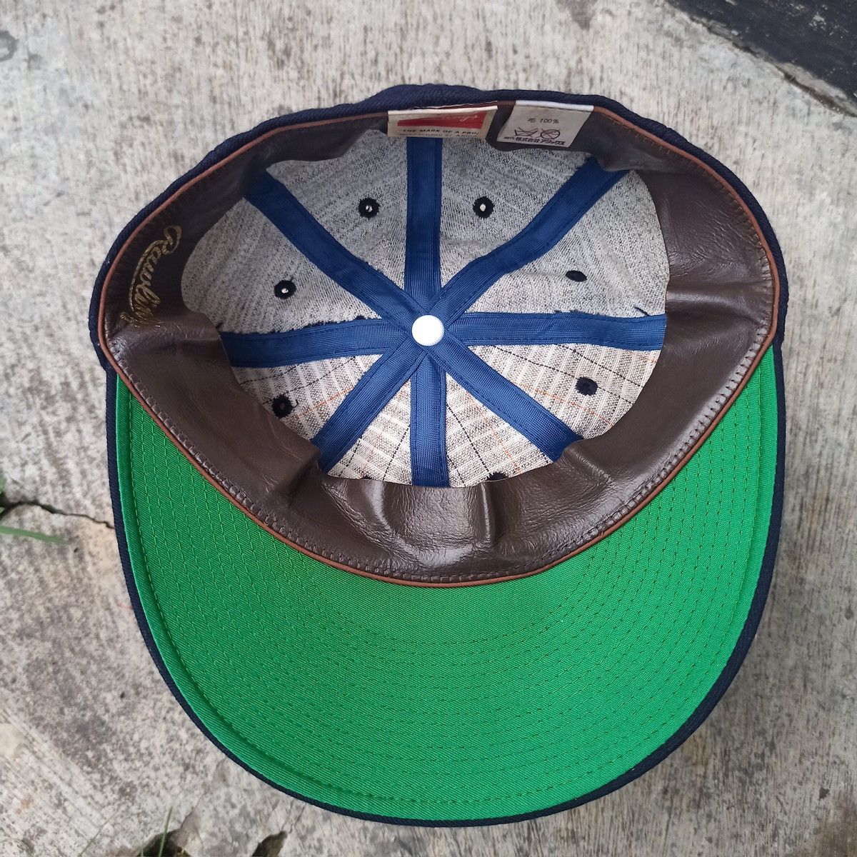 Asics × Hat Club × Vintage Sick.. initial M fitted hat with leather inner Size ONE SIZE - 11 Thumbnail