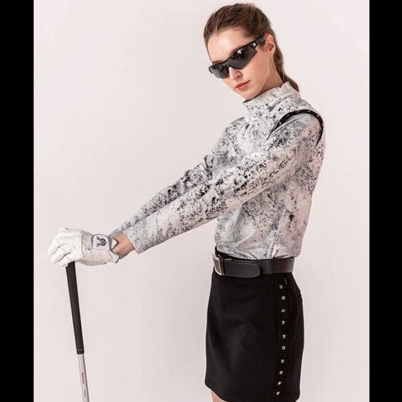 Other NEVERMINDALL Black and White Marble Loose Neck Turtle Top Si Size M / US 6-8 / IT 42-44 - 6 Thumbnail