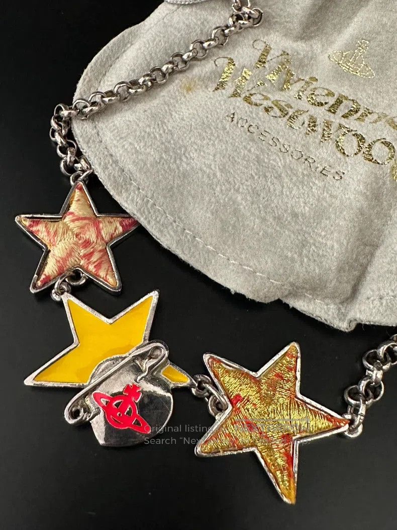 Vivienne Westwood Vivienne Westwood Star brooch - woven Saturn necklace Size ONE SIZE - 3 Thumbnail