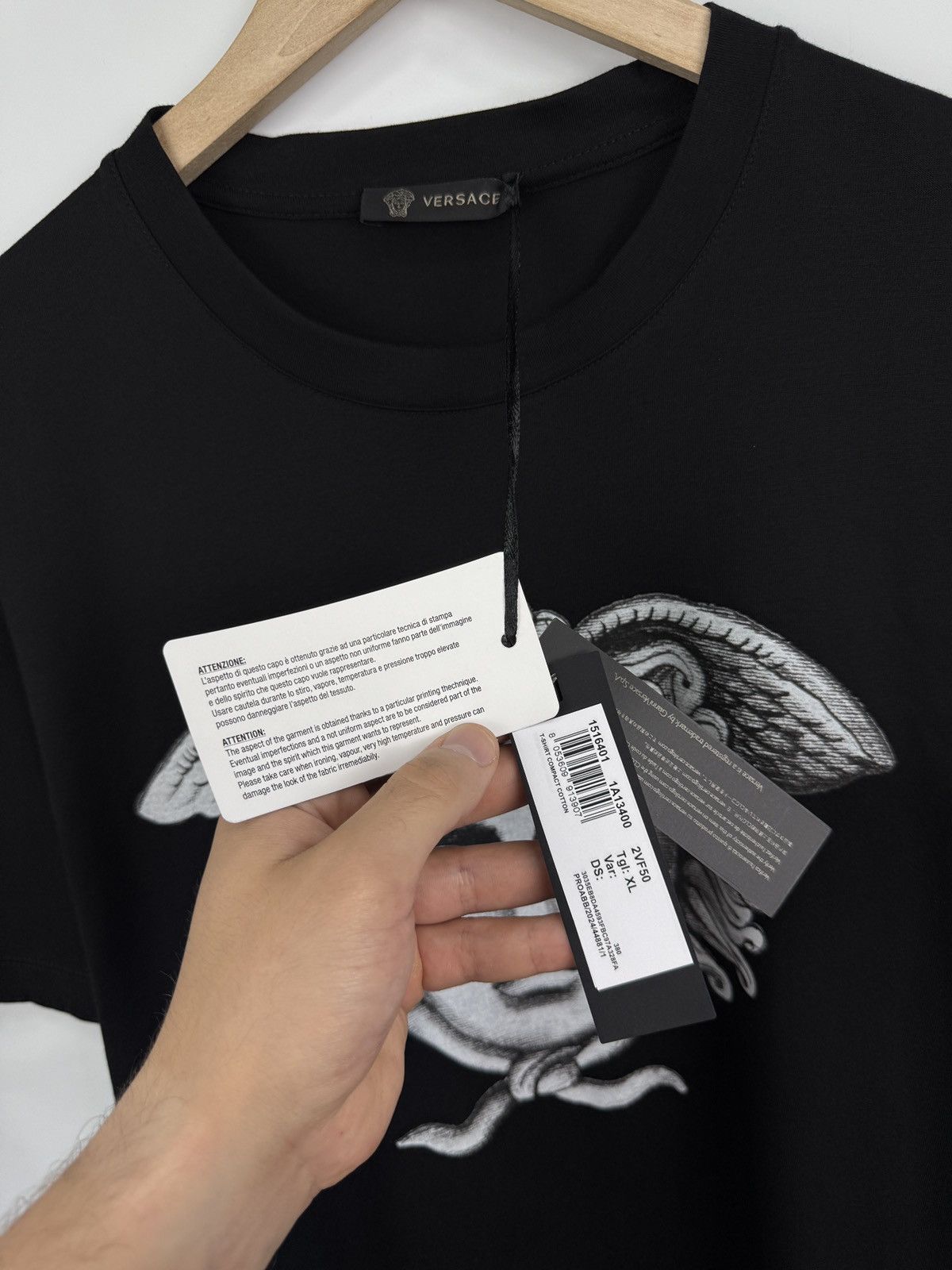 Versace ❗️NEW 🇮🇹 Versace Medusa Portrait T-Shirt Made in Italy Rare Size US XL / EU 56 / 4 - 5 Thumbnail