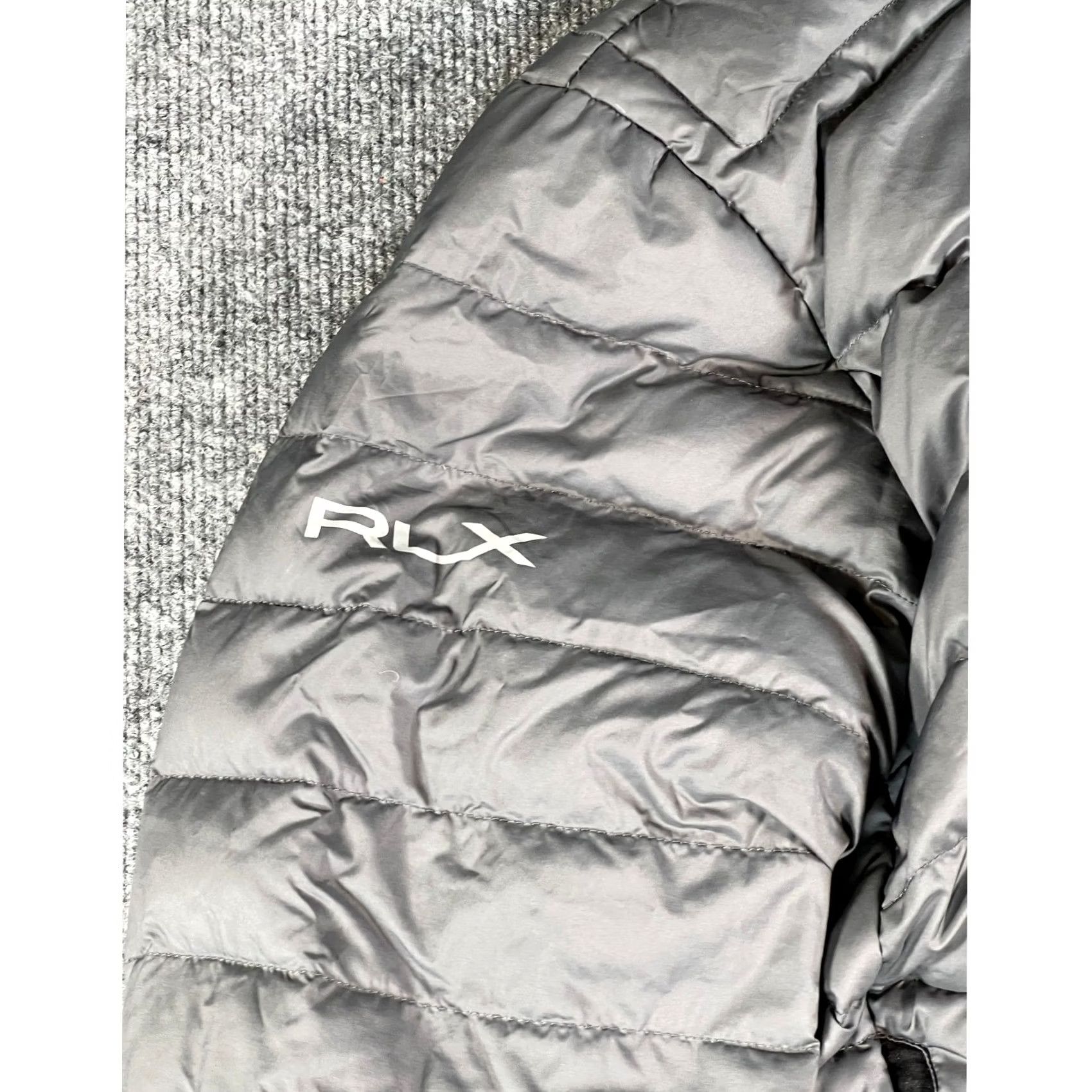 RLX Ralph Lauren Ralph Lauren RLX Puffer Jacket Mens Large Grey 730 Down Fill Hooded Tech Jacket Regular Zip Pockets Size US L / EU 52-54 / 3 - 5 Thumbnail