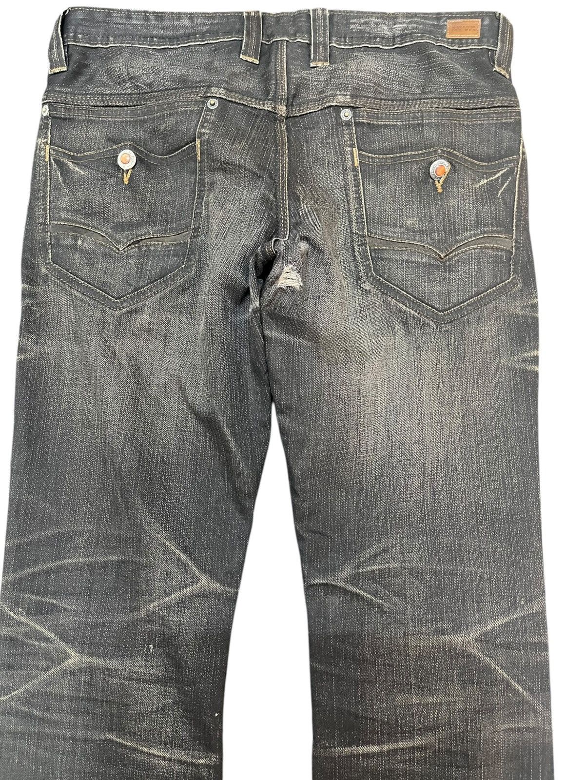 Le Grande Bleu (L.G.B.) Vintage Nicole Club For Men Flare Seditionaries Punk Denim Size US 32 / EU 48 - 8 Thumbnail