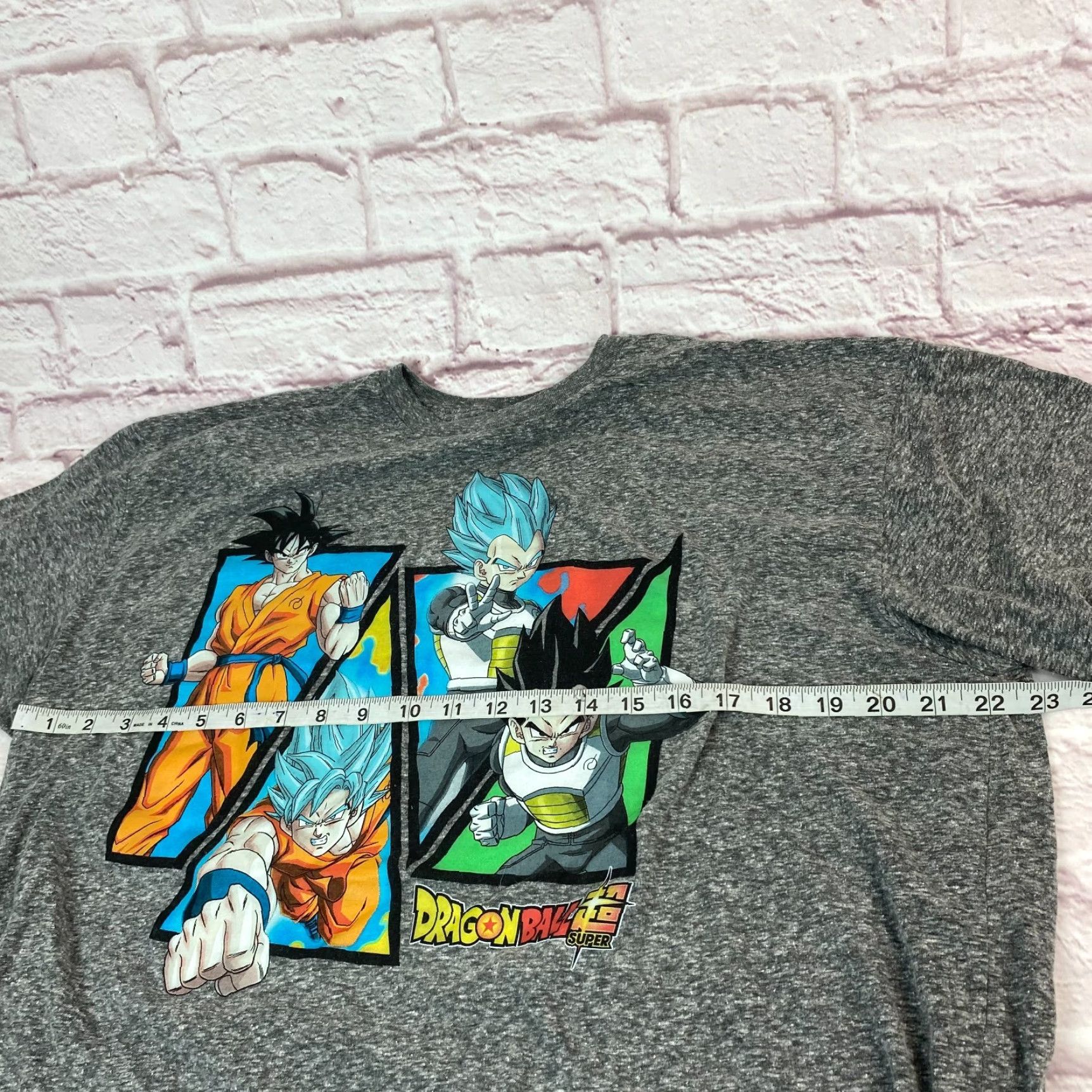 Vintage Dragon Ball Z Super T-Shirt Goku Vegeta Mens Gray Size 2XL Japanese Anime Graphic Crewneck Short Sleeve Size US XXL / EU 58 / 5 - 4 Thumbnail