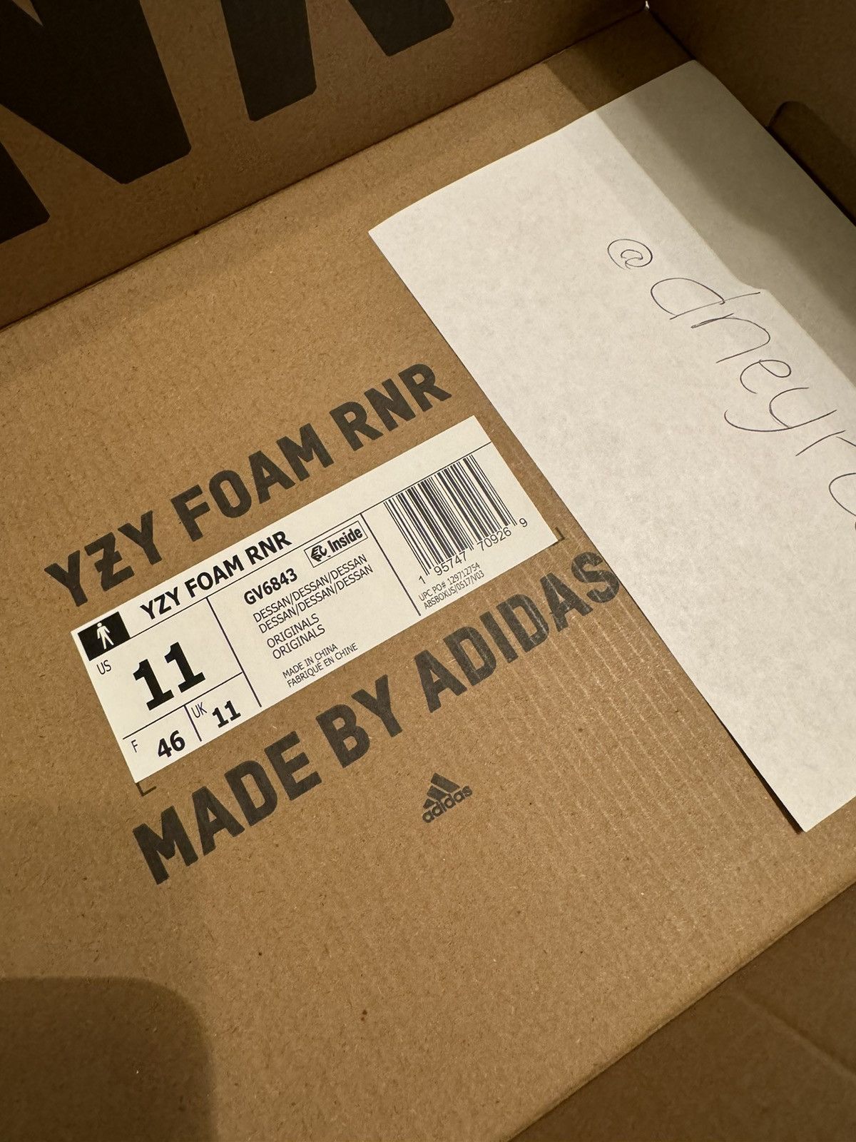 Yeezy Adidas Yeezy Foam RNR Desert Taupe Size US 11 / EU 44 - 12 Thumbnail