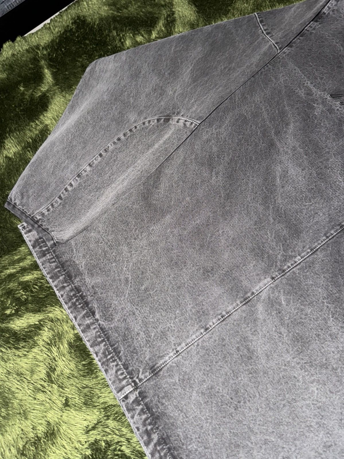 Japanese Brand [XL] cost per Kilo Vintage Wash Cotton Pullover Grey Size US XL / EU 56 / 4 - 10 Thumbnail