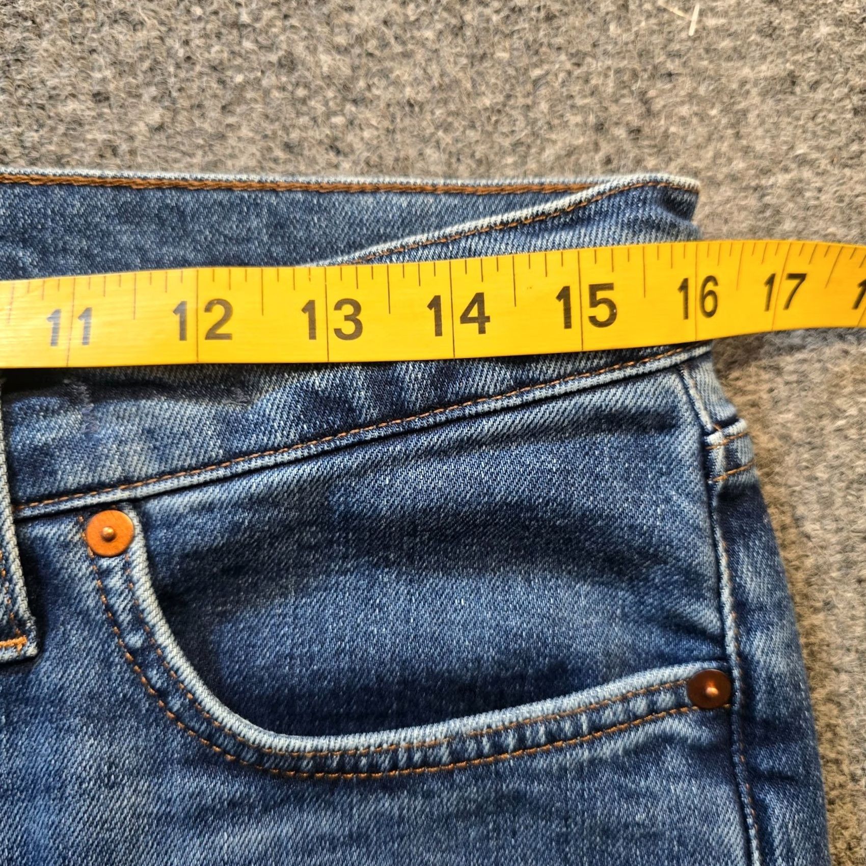 Madewell Madewell Jeans Womens Size 29 Petite Blue Mid Rise Kick Out Crop Capsule Casual Denim Size 24" / US 00 / IT 34 - 6 Thumbnail