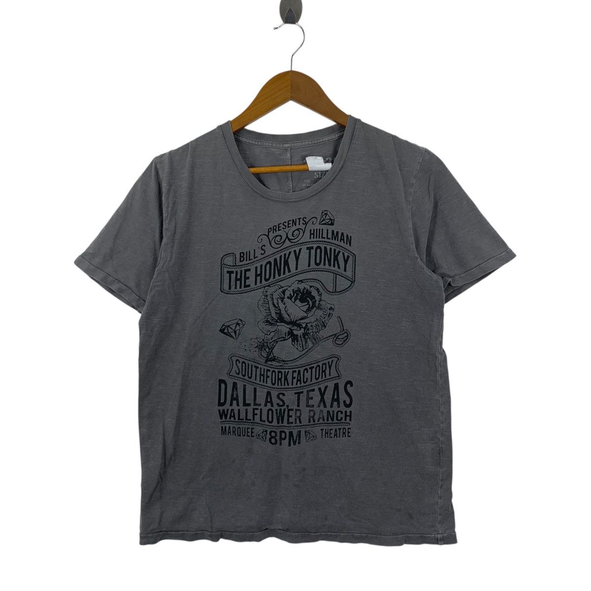 Japanese Brand 291295 = Homme Bill’s Hillman The Honky Tonky Japan Tshirt Size US S / EU 44-46 / 1 - 1 Thumbnail