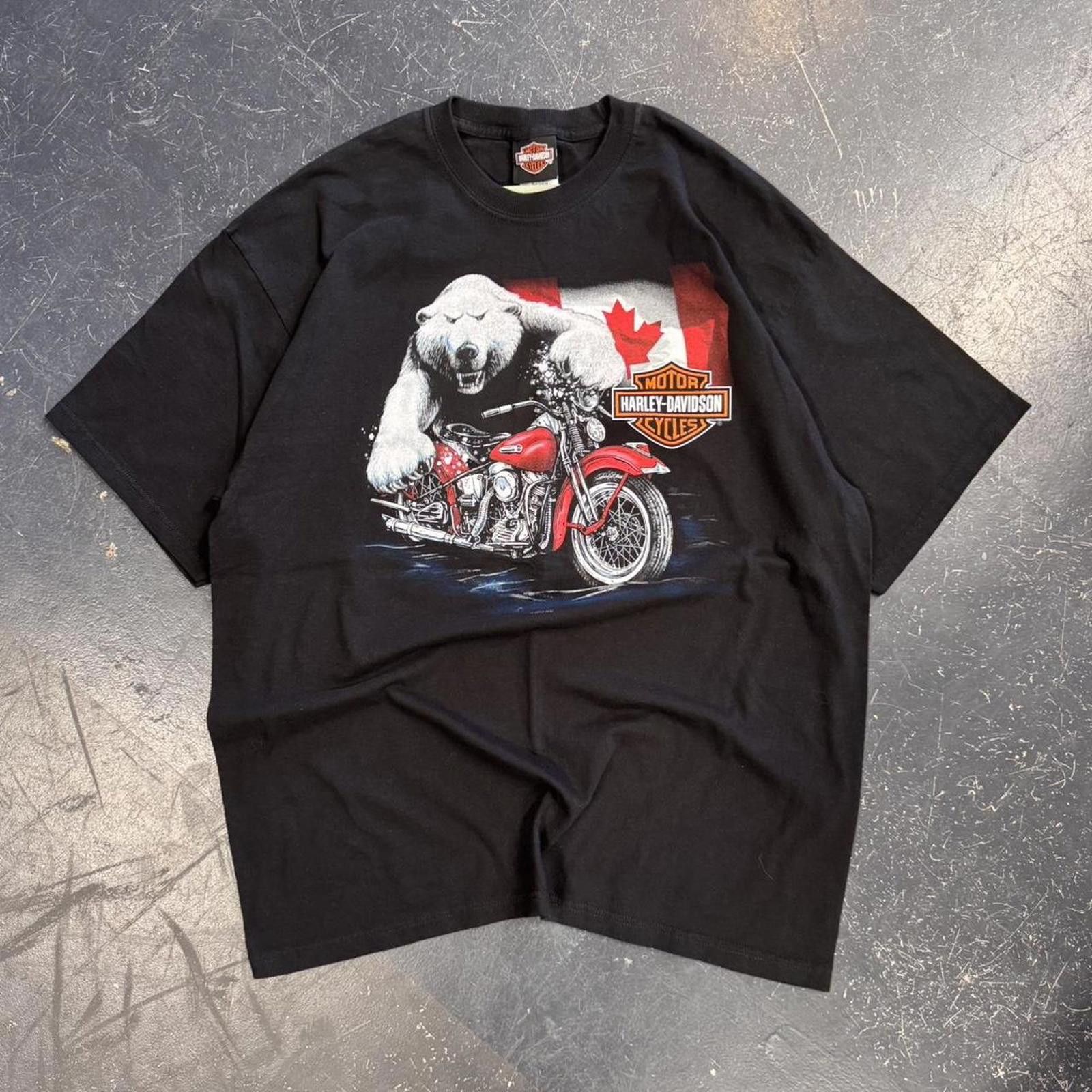 Harley Davidson Harley Davidson Polar Bear Biker Tee Size US XL / EU 56 / 4 - 1 Thumbnail