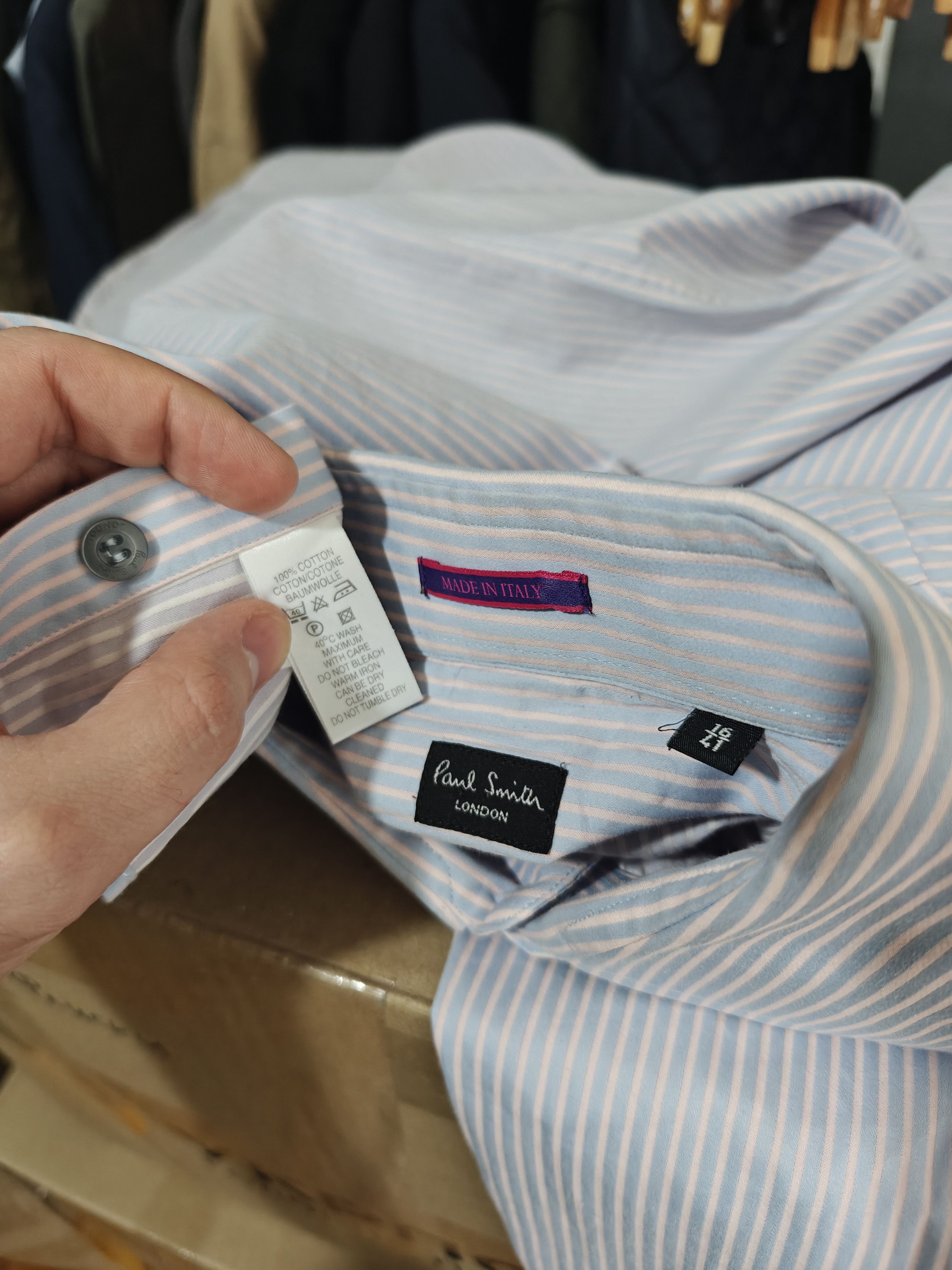 Paul Smith Paul Smith Italy Shirt Collared Striped size 16/41 (L) Size US L / EU 52-54 / 3 - 8 Thumbnail