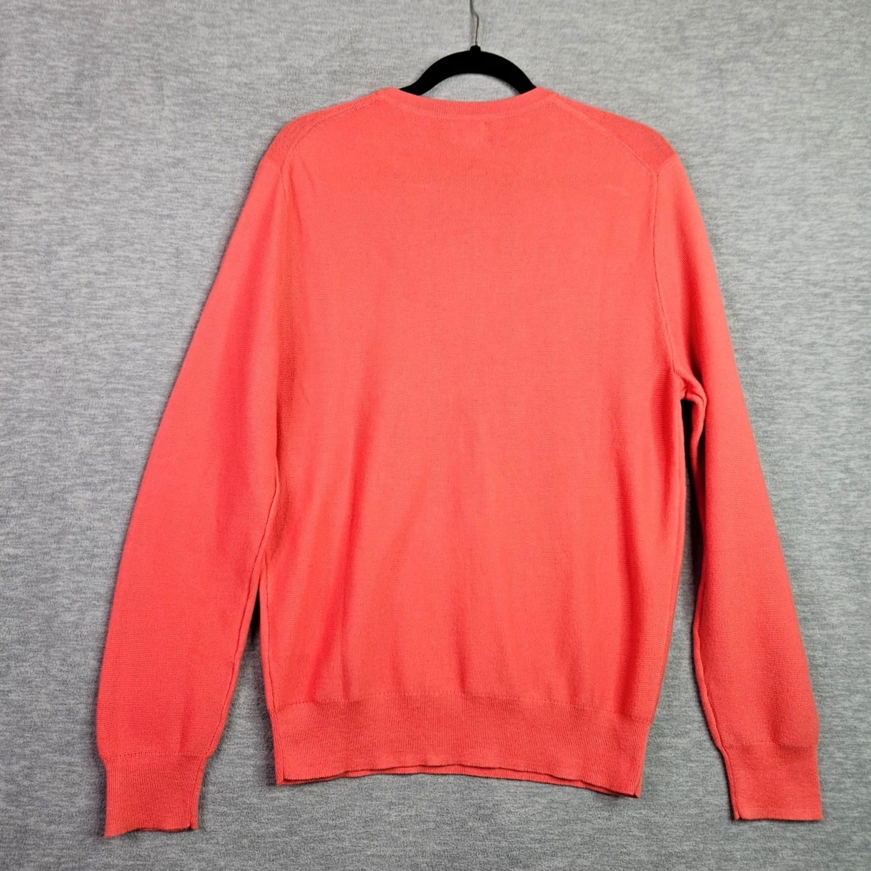 J.Crew J.CREW Men’s Size S Coral Cotton Crewneck Knit Sweater Lightweight / Regular Fit / Solid / Long Sleeve / Pullover / All Seasons / Casual Size US S / EU 44-46 / 1 - 2 Thumbnail