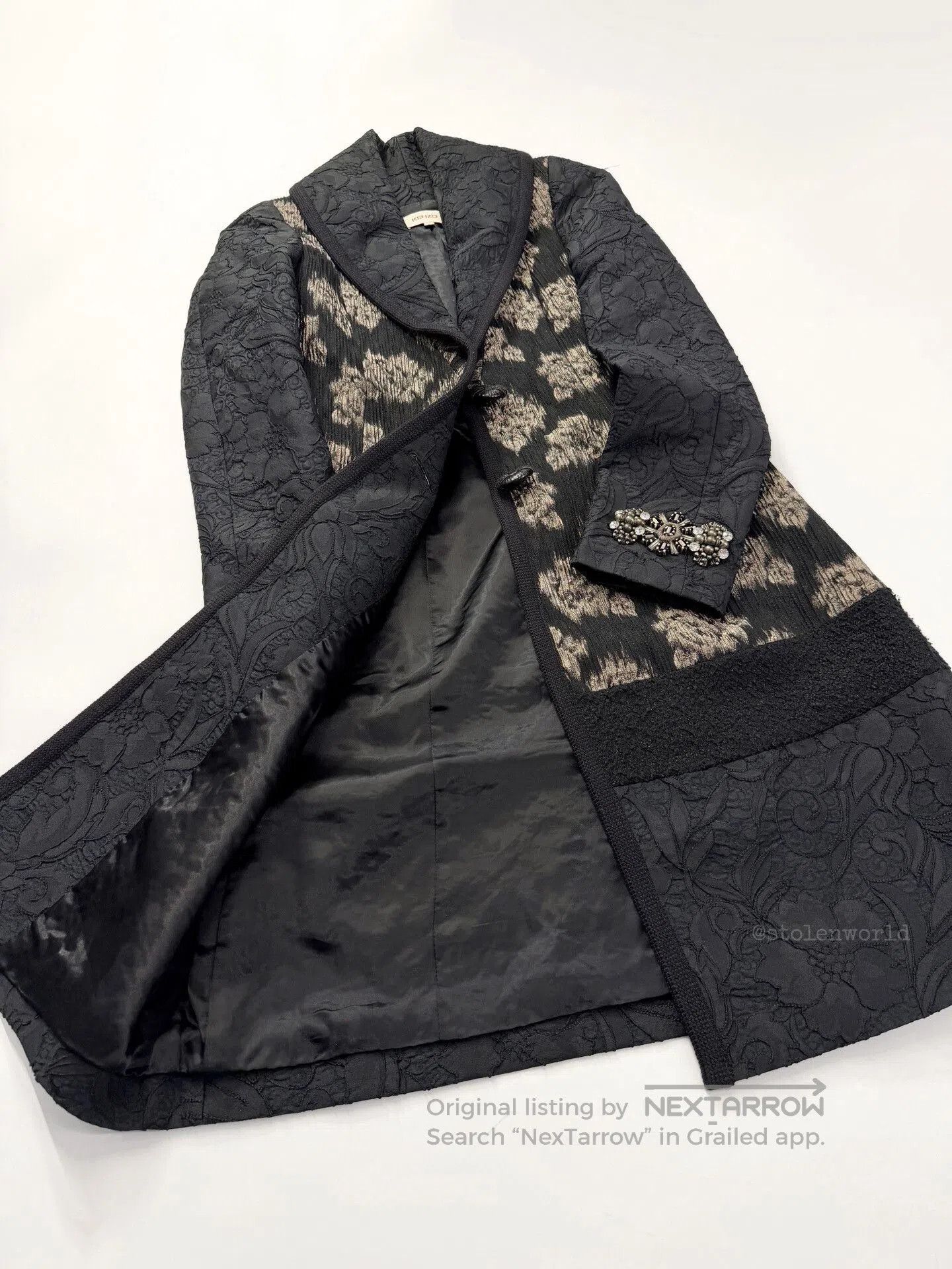 Kenzo kenzo floral embellished coat with intricate detailing. Size M / US 6-8 / IT 42-44 - 6 Thumbnail