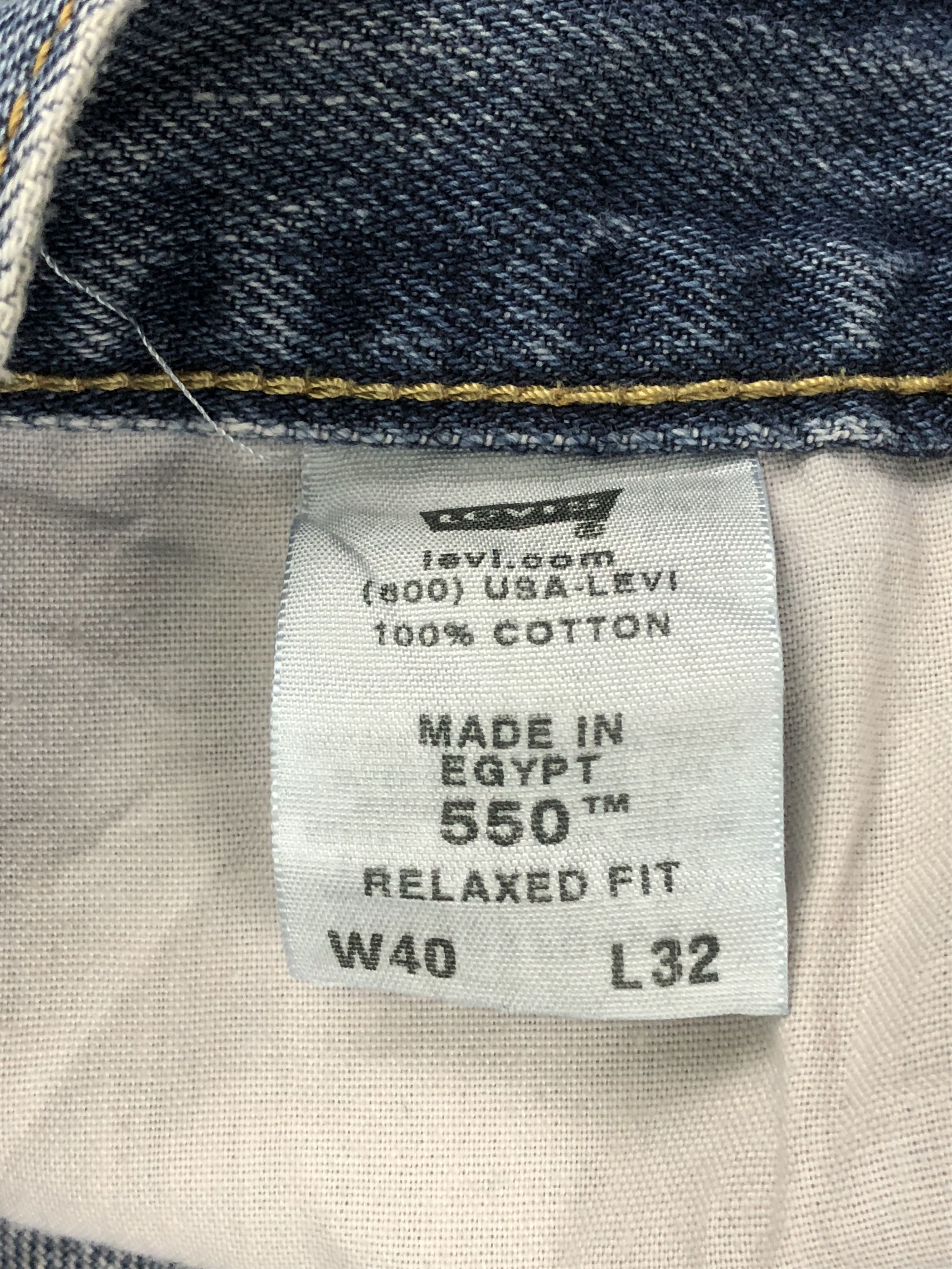 Levi's Vintage Levis 550 Faded Blue Jeans DPP0239 Size US 39 - 4 Thumbnail
