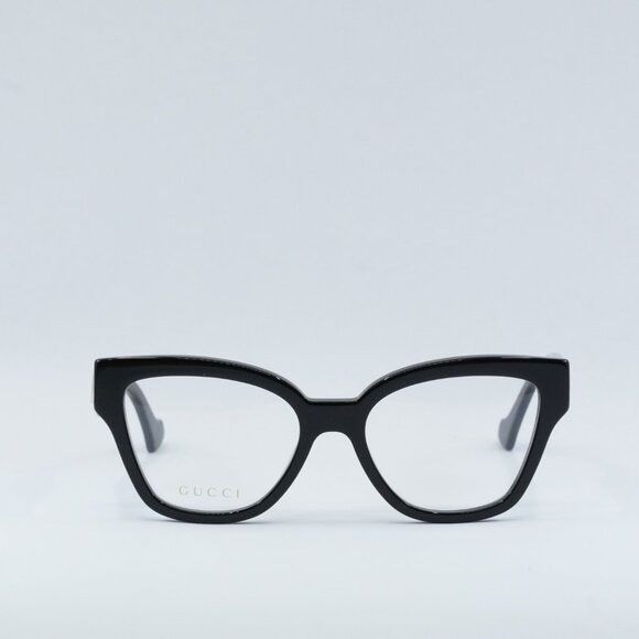 Gucci Gucci GG1424O 005 Eyeglasses Black 54mm Cat Eye Frame Size ONE SIZE - 2 Thumbnail