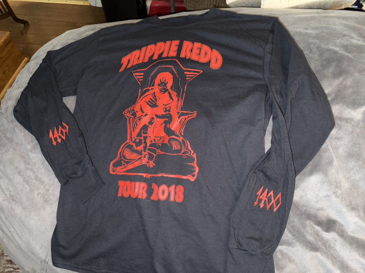 Trippie Redd Trippie Redd L/S tee t-shirt “Tour 2018, 1400” New DS Mint! Size US M / EU 48-50 / 2 - 2 Thumbnail
