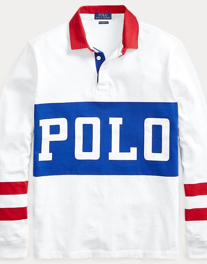 Polo Ralph Lauren Spelled out Polo Track Rugby Shirt XL