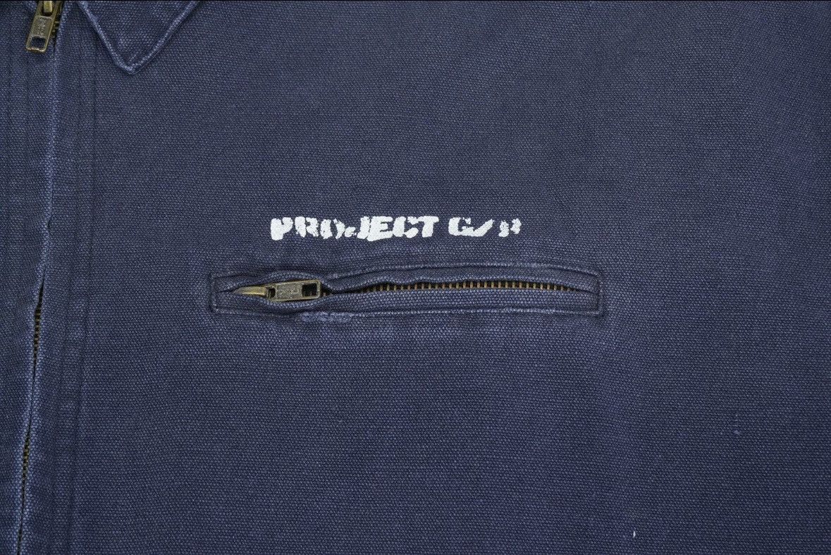 PROJECT G/R Project G/R Distressed Canvas Work Jacket Navy Blue Size US M / EU 48-50 / 2 - 5 Thumbnail