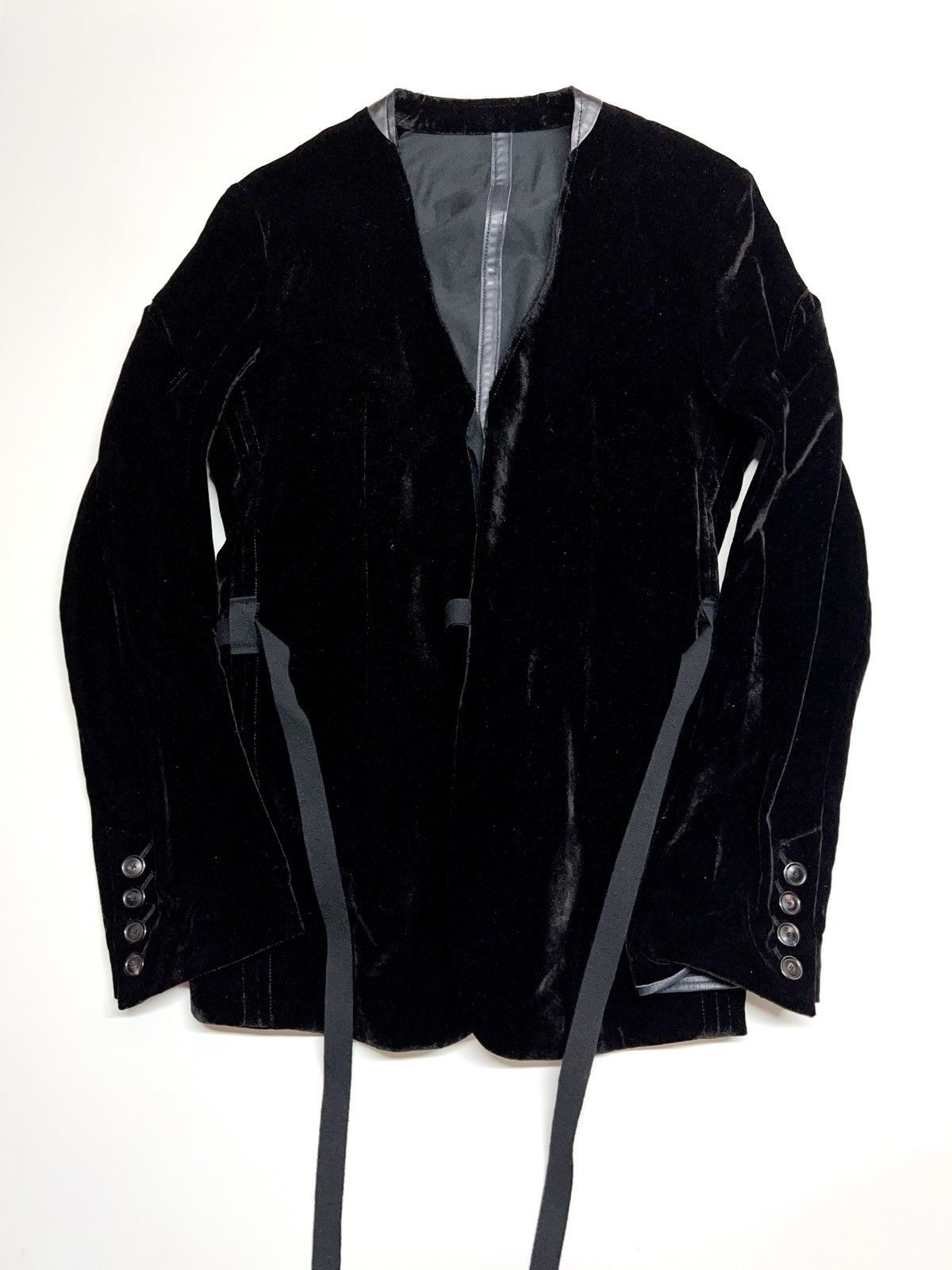 Takahiromiyashita The Soloist. Silk Velvet Blazer Size 46R - 1 Thumbnail