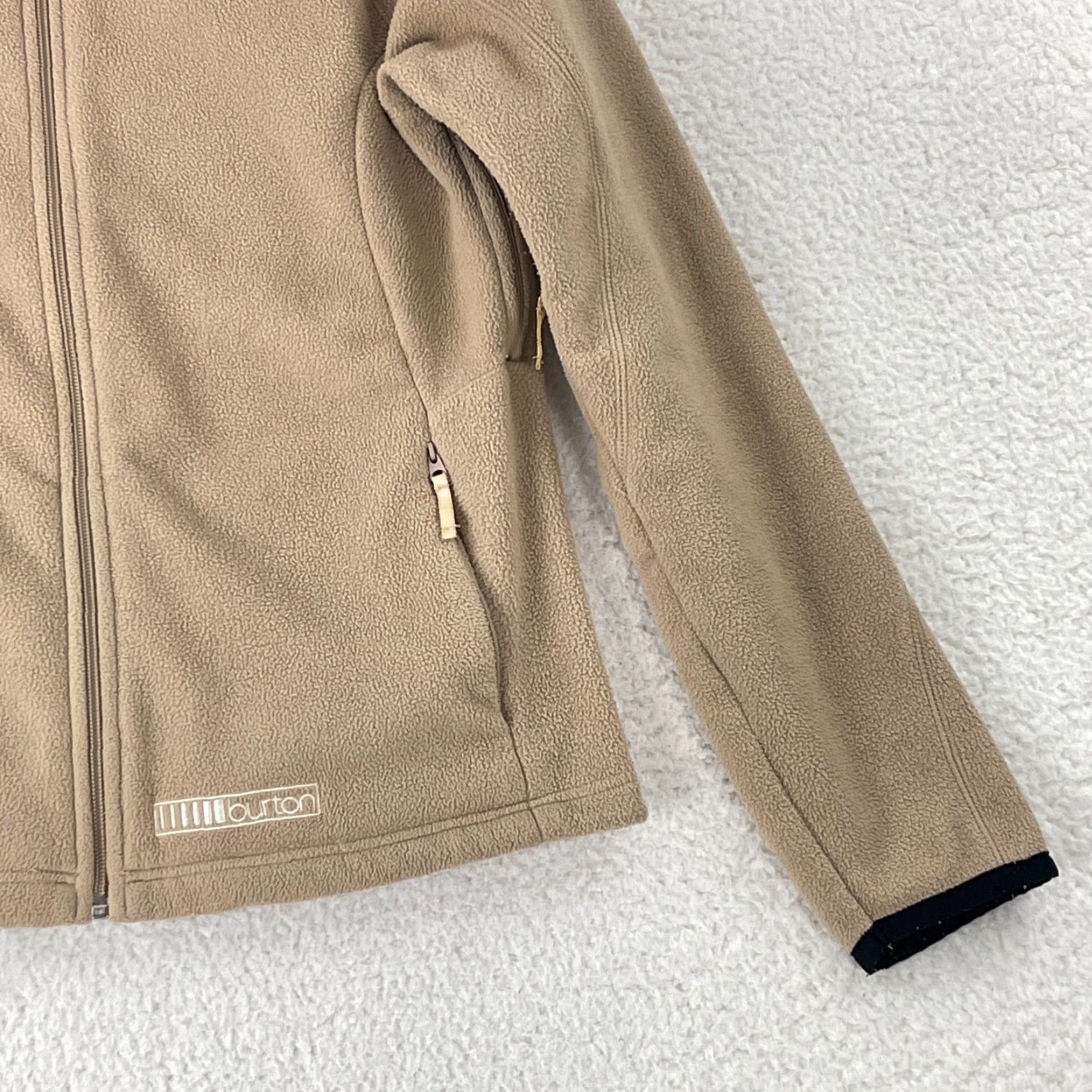 Burton Burton Brown Fleece Full Zip Sweater Womens Large Wool? No — Polyester Full Zip Mock Neck Long Sleeve Brown Burton Size L / US 10 / IT 46 - 4 Thumbnail
