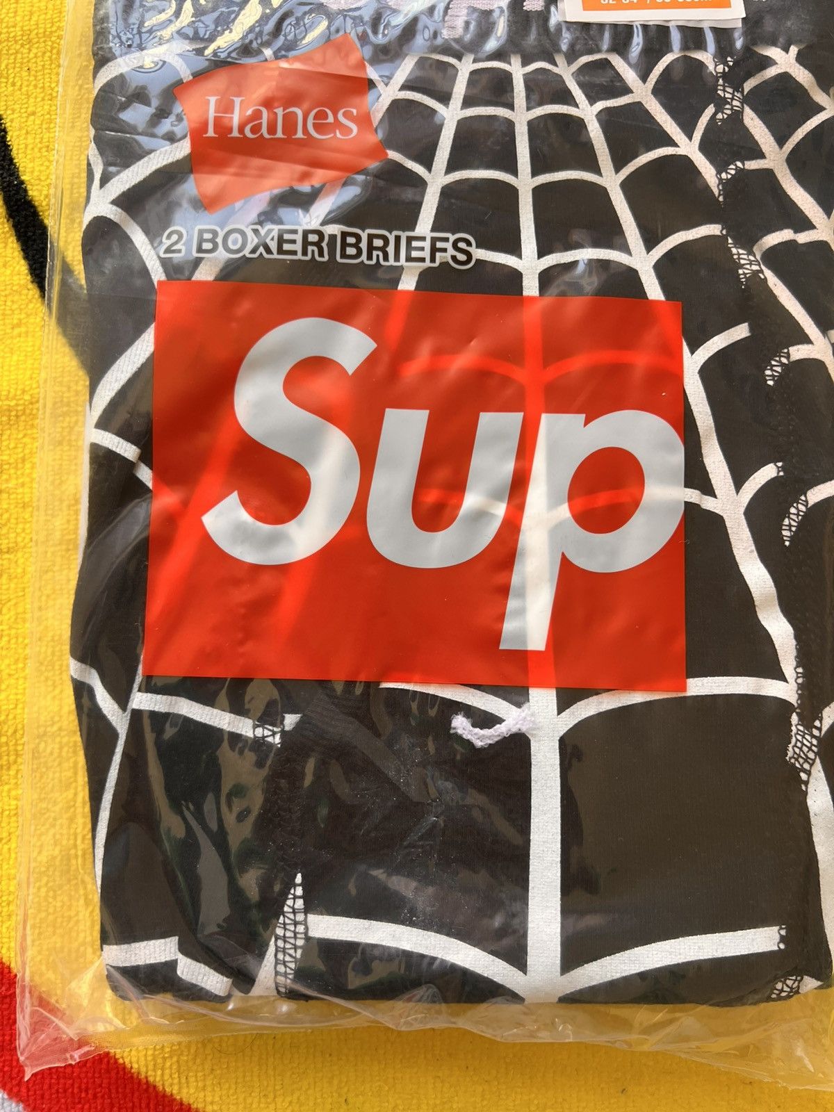 Supreme M Supreme x Marvel Spider-Man Web Boxer Briefs hanes Black Size US 32 / EU 48 - 7 Thumbnail