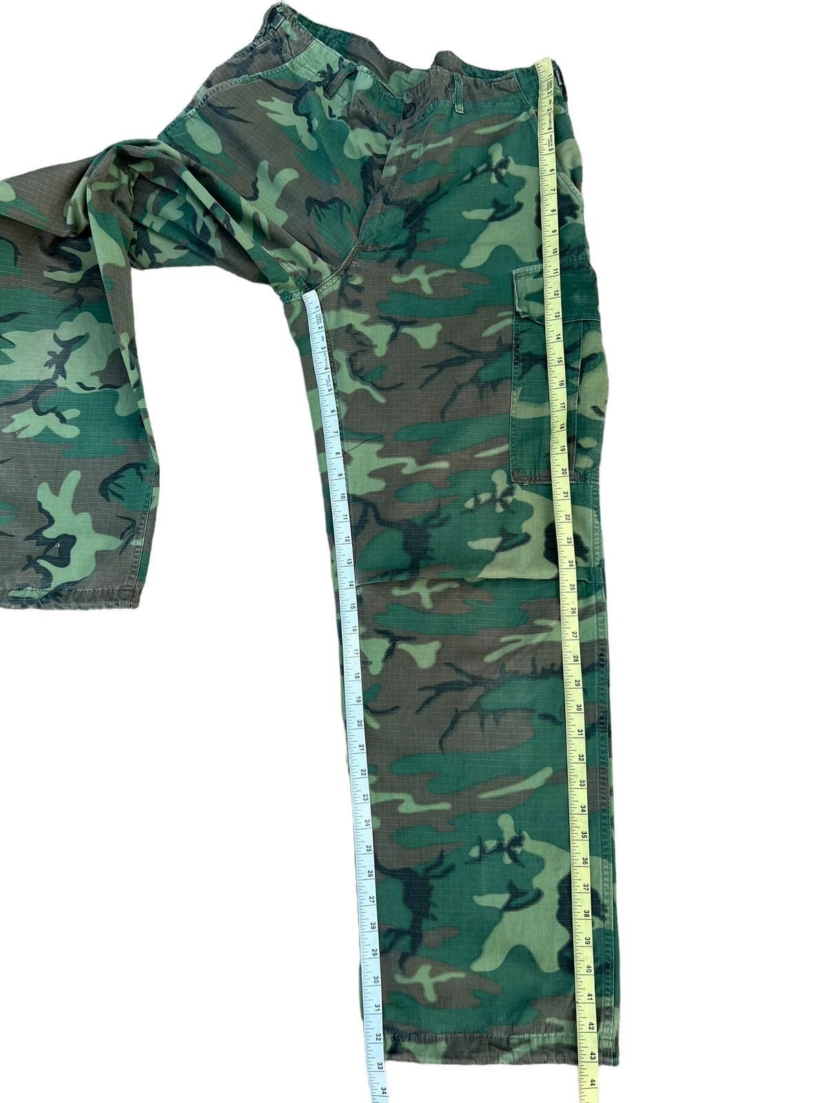 Vintage 60s 70s Nam War ERDL Camo Ripstop Poplin Trouser Pant Size US 32 / EU 48 - 4 Thumbnail