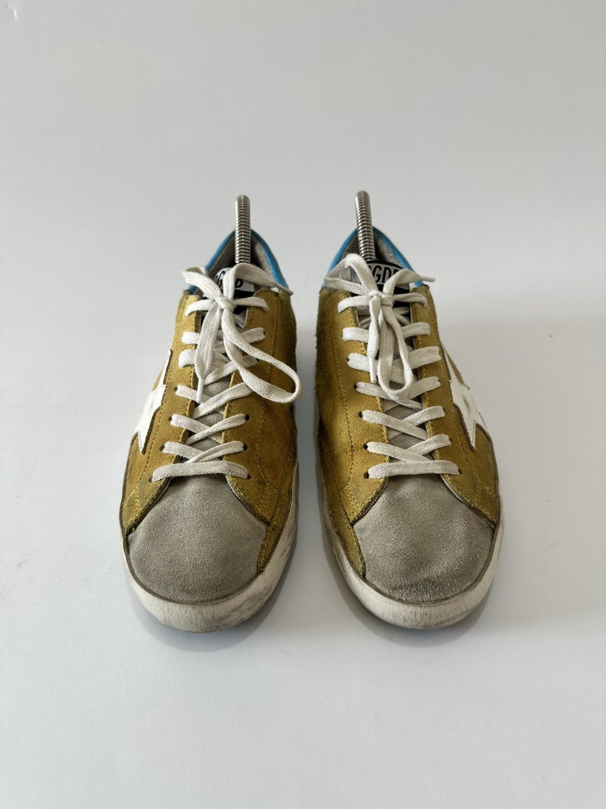 Golden Goose Multicolor Suede Superstar Lace Up Sneakers