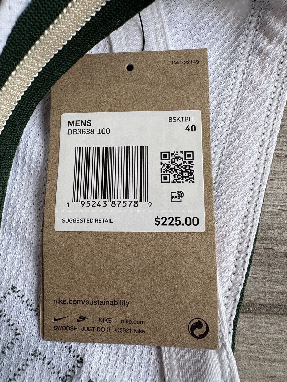 Nike Giannis Antetokounmpo Nike Milwaukee Bucks 75th Size 40/S Size US S / EU 44-46 / 1 - 6 Thumbnail