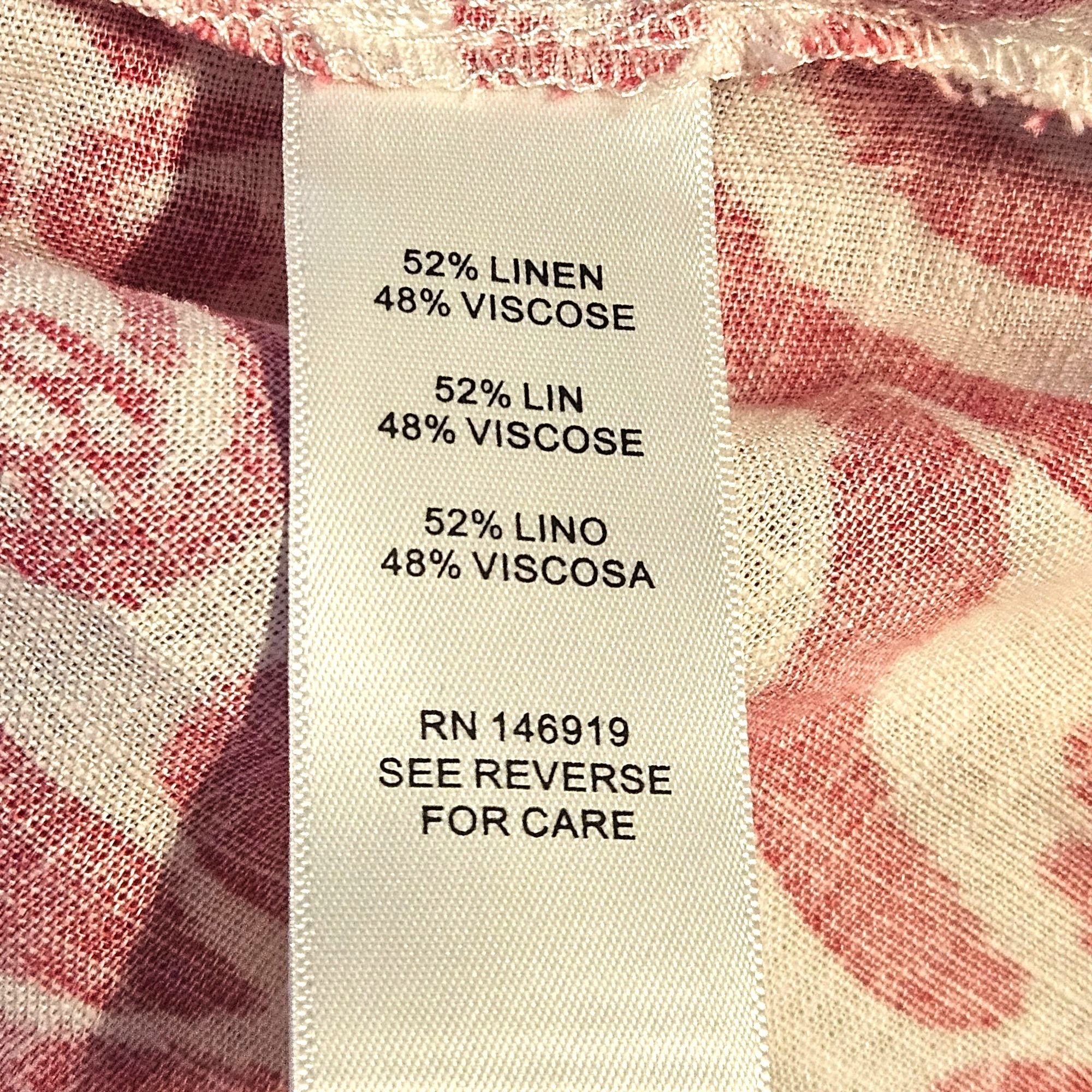 Other Casa Cabana Woman Pink Linen Blend Mini Dress L Resort Coast Size L / US 10 / IT 46 - 8 Thumbnail