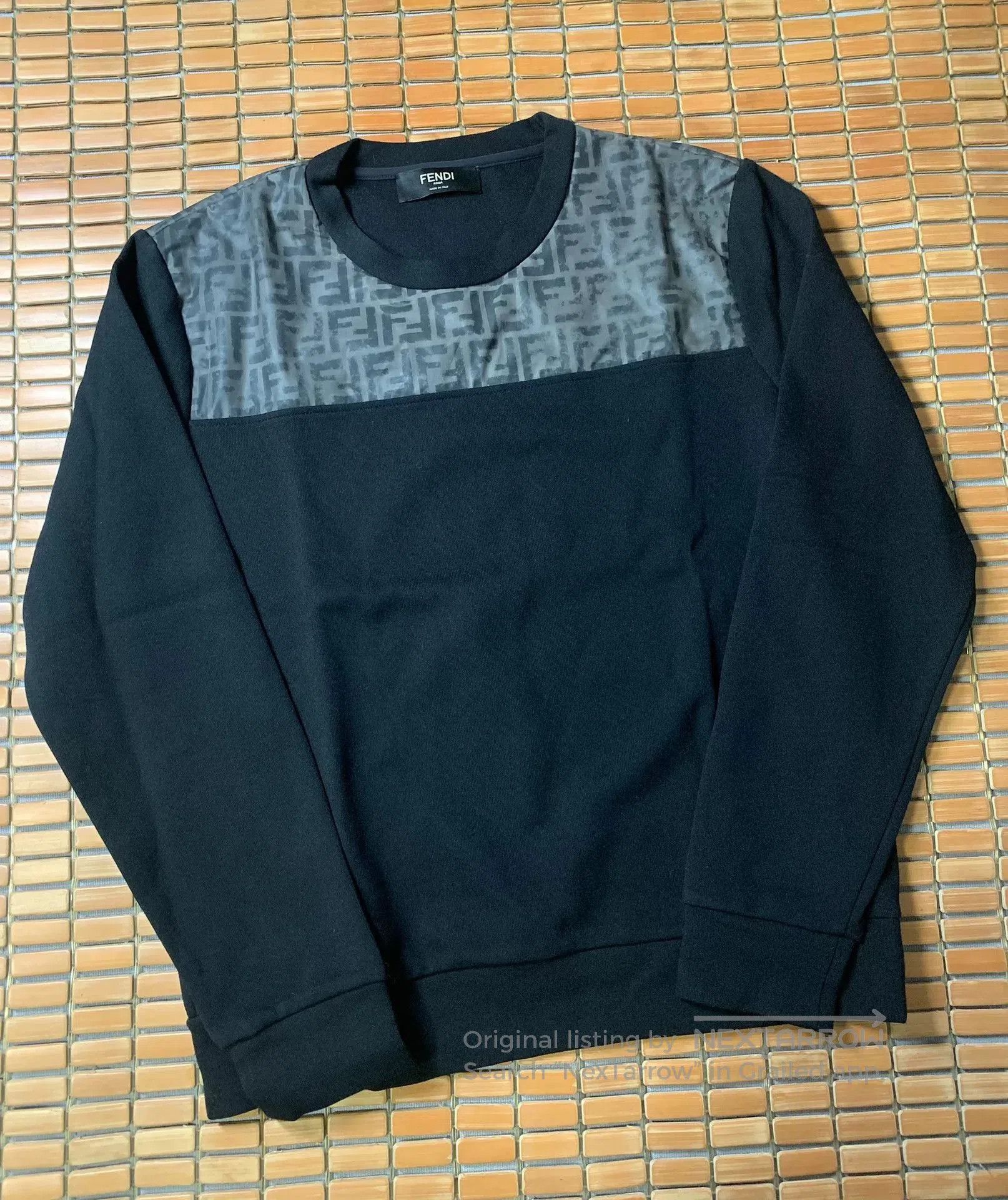 Fendi Fendi Monogram Paneled Sweatshirt. Size US L / EU 52-54 / 3 - 1 Thumbnail