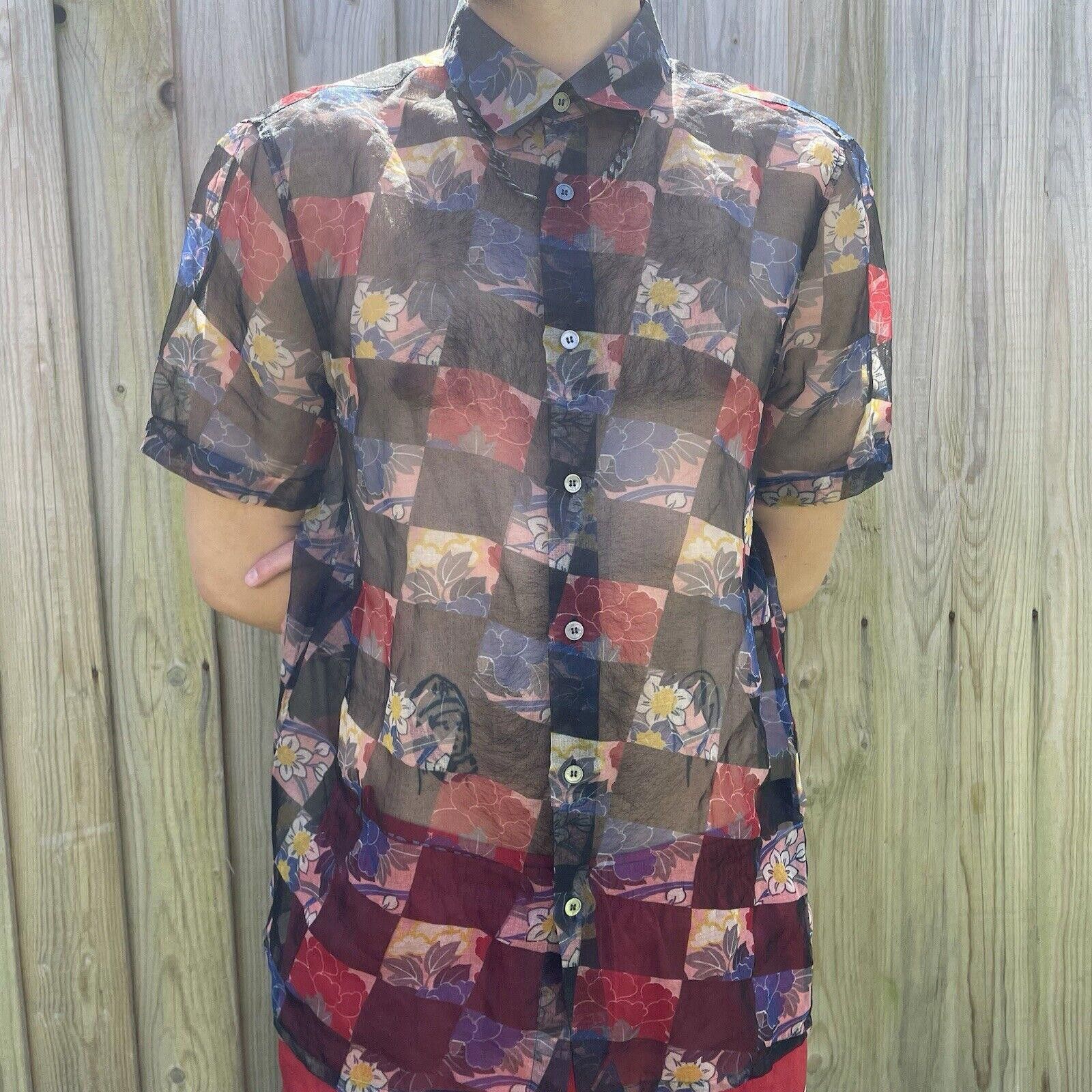 Raf Simons RAF Simon’s Floral Sheer Shirt Size L / US 10 / IT 46 - 3 Thumbnail