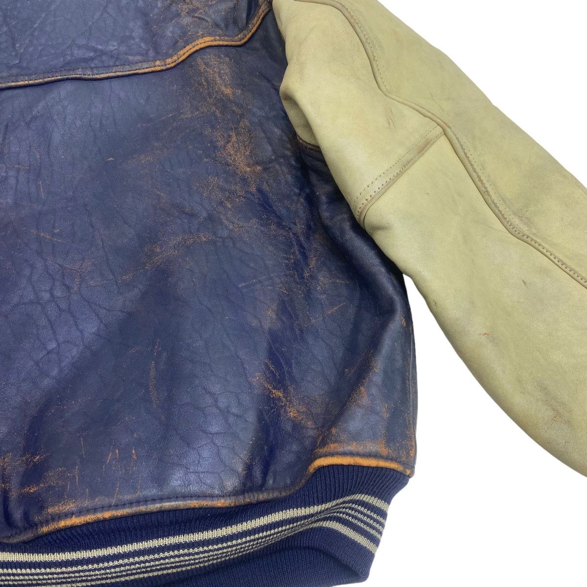 Avirex Vtg 1953 Midnight Sun League Avirex Varsity Leather Jacket Size US M / EU 48-50 / 2 - 17 Thumbnail