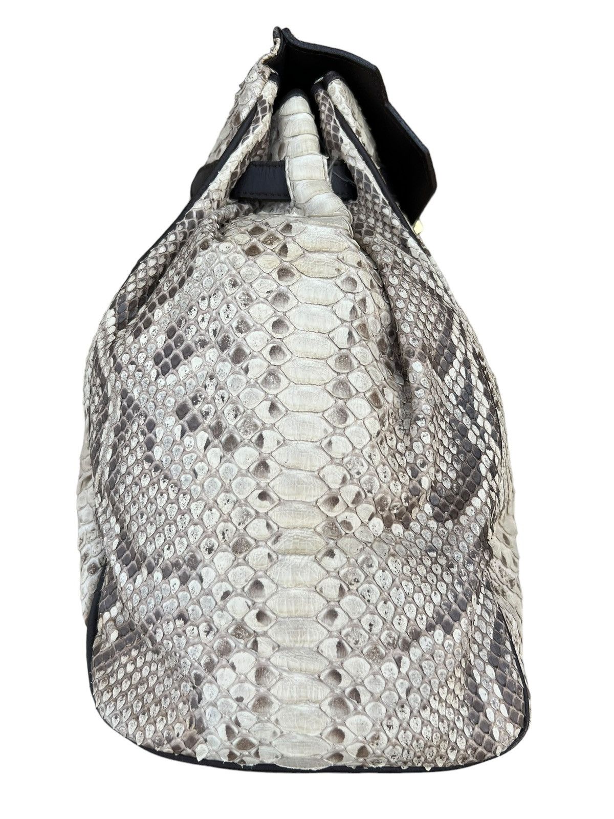 Leather Vin Don Japan Snake Skin Leather Birkin Bag Size ONE SIZE - 11 Thumbnail