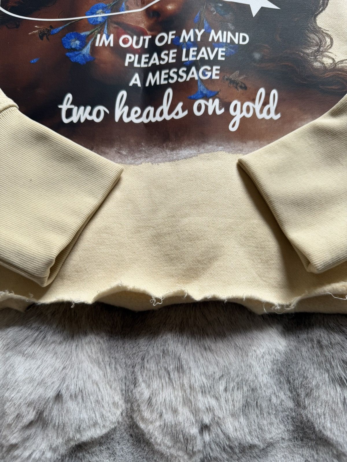 Other Two Heads on Gold Cropped Sweatshirt Size S / US 4 / IT 40 - 3 Thumbnail