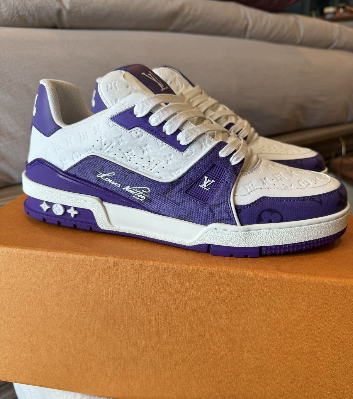 Louis Vuitton Louis Vuitton LV Trainer Violet | Grailed