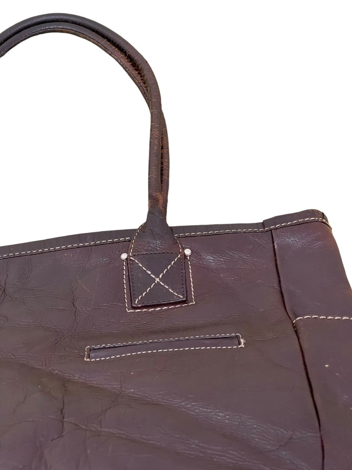 Japanese Brand Full Grain Leather Patina Tsuchiya Kaban Shoulder Bag 3🟩 Size ONE SIZE - 11 Thumbnail