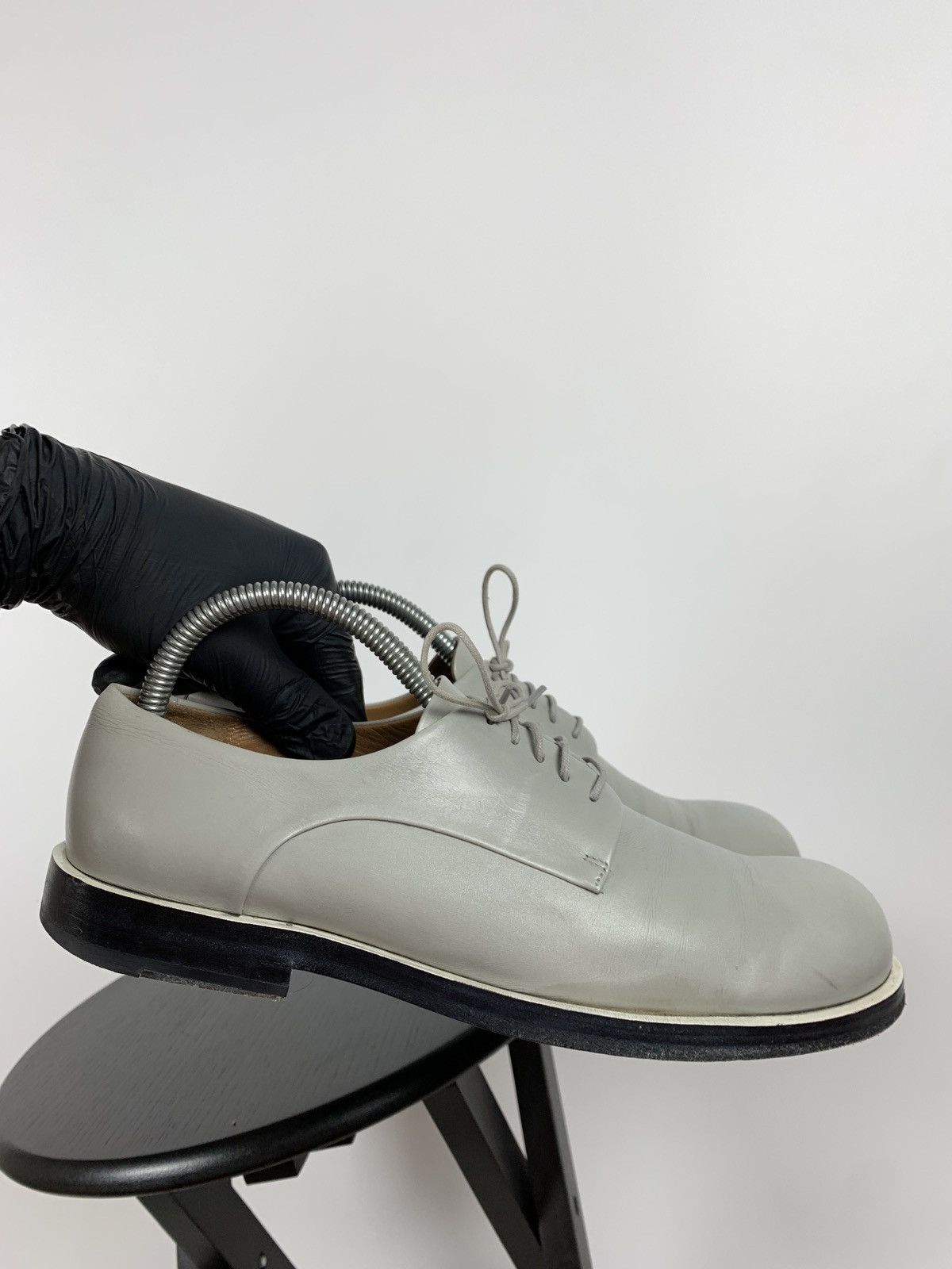 Jil Sander Jil Sander Grey Leather Derby Shoes Size US 9 / IT 39 - 9 Thumbnail