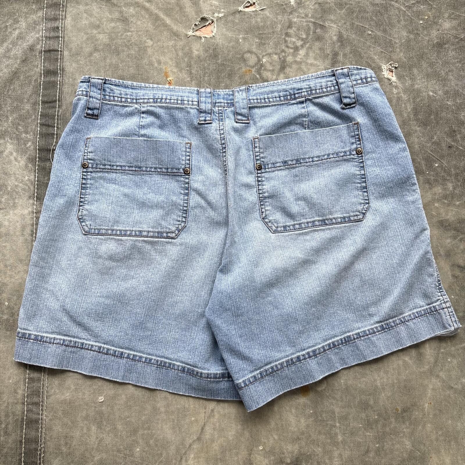 Faded Glory Vintage Y2K Faded Glory Indie Skater Denim Shorts Jorts Size 34" / US 12 / IT 48 - 2 Thumbnail