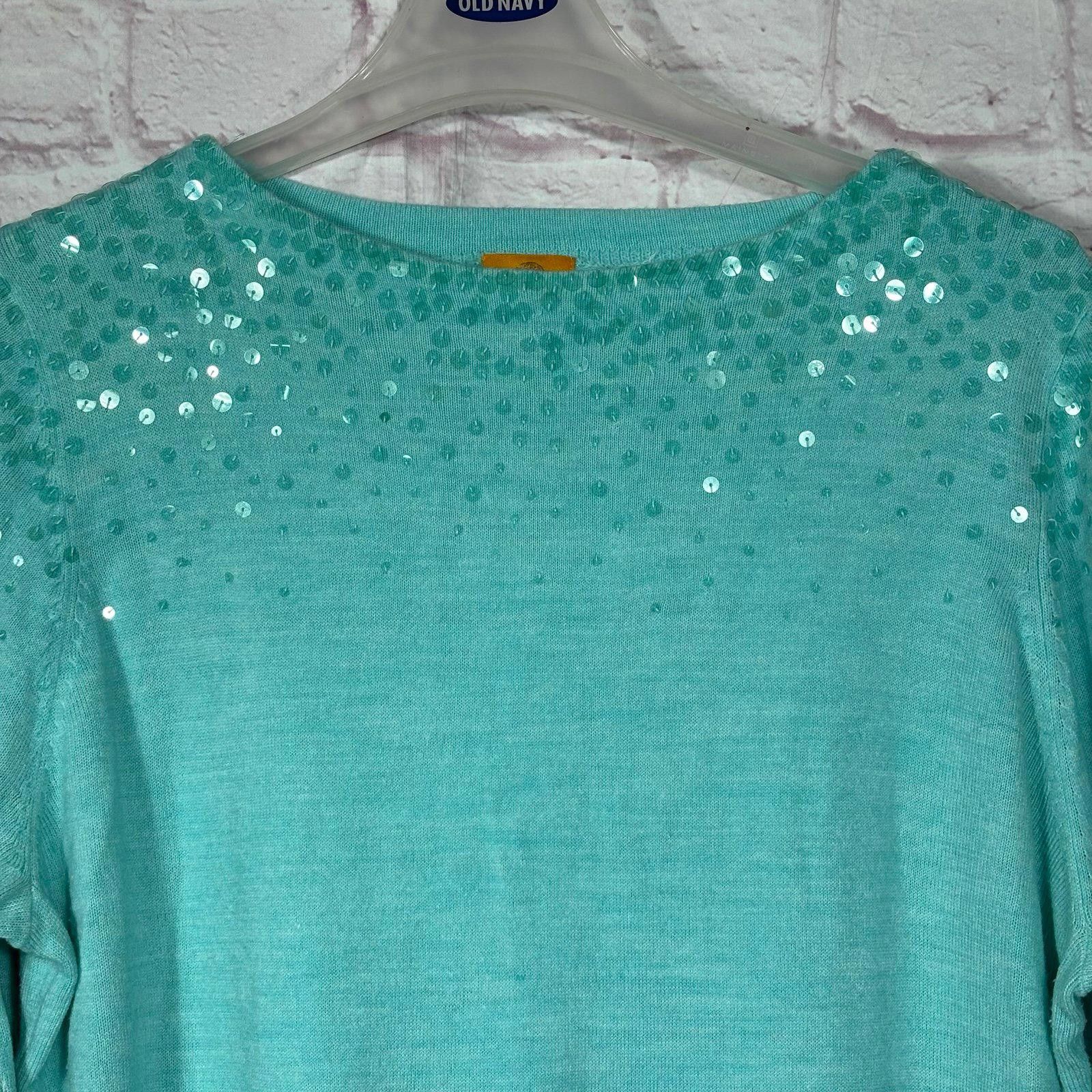 Other Ruby Rd. Women's Sequin Embellished Sweater Size 2X Size XXL / US 16-18 / IT 52-54 - 2 Thumbnail