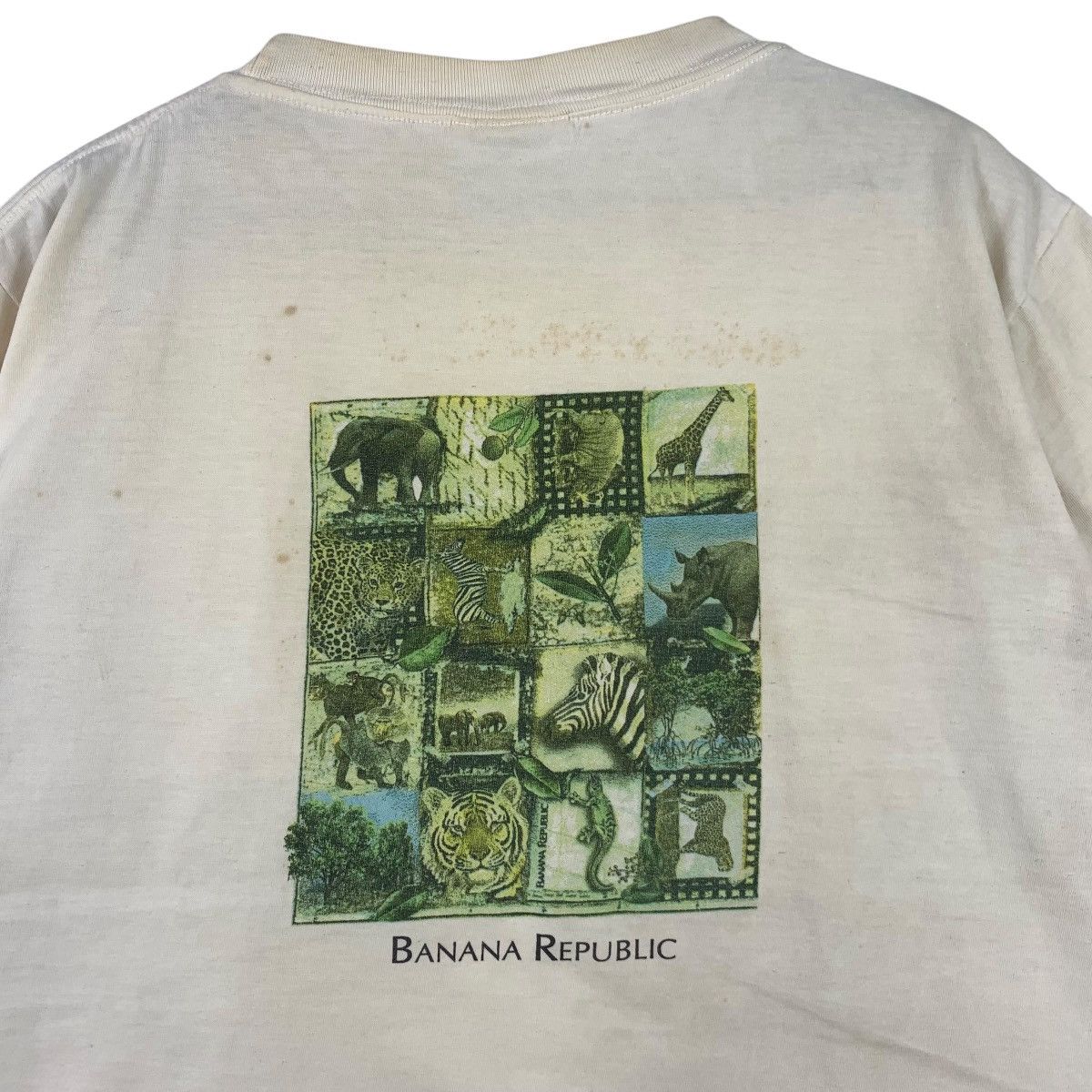 Banana Republic × Vintage Vintage 90s Banana Republic Short Sleeve Shirt Size US M / EU 48-50 / 2 - 2 Thumbnail