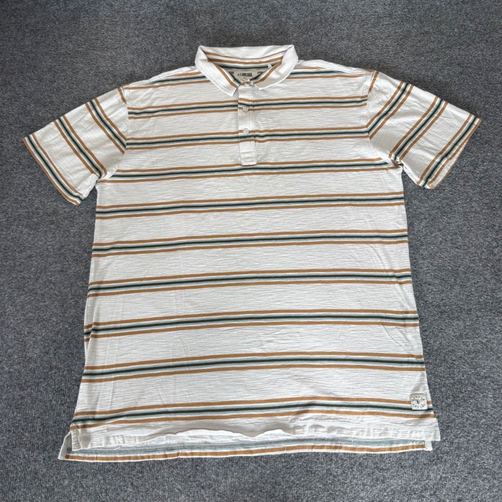 Other Linksoul Mens XL Striped Cotton Polo Shirt Golf Casual Size US XL / EU 56 / 4 - 1 Thumbnail